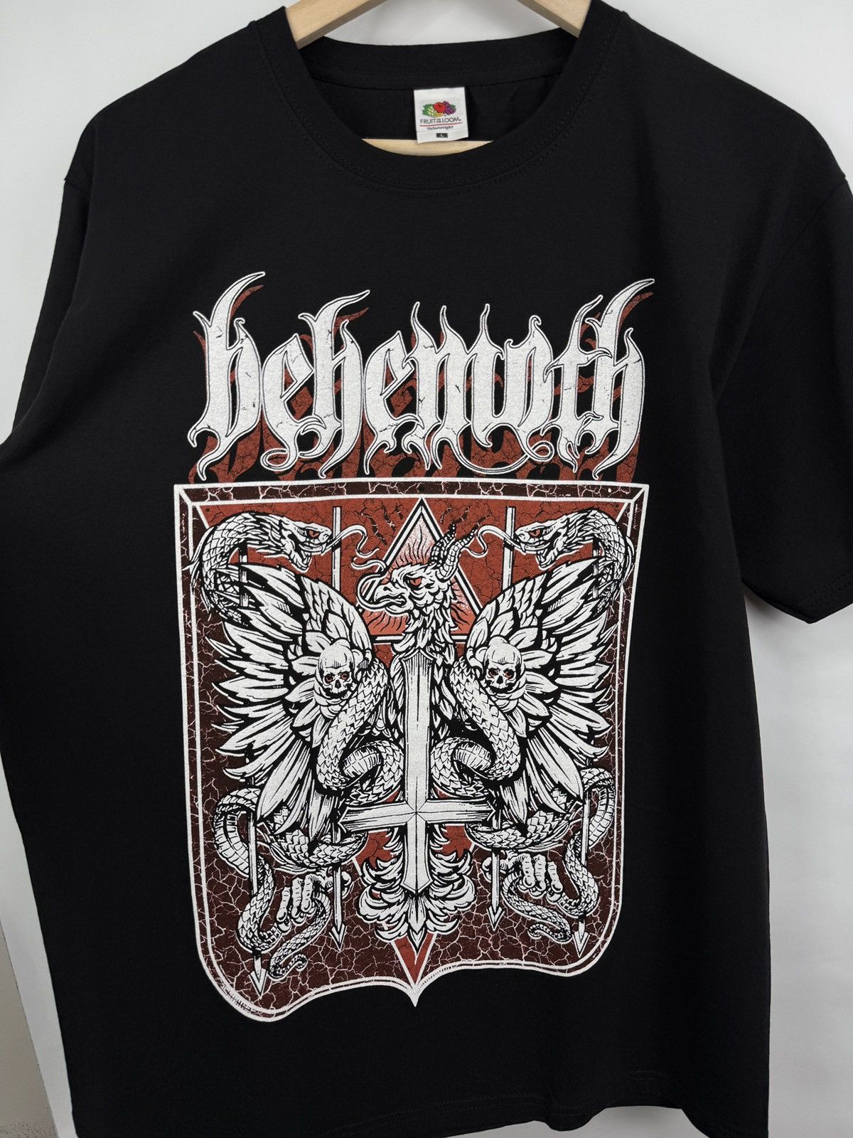 Fruit Of The Loom 🇵🇱 Vintage Y2K Behemoth Blackened Death Metal T-shirt Black Size US XL / EU 56 / 4 - 4 Thumbnail