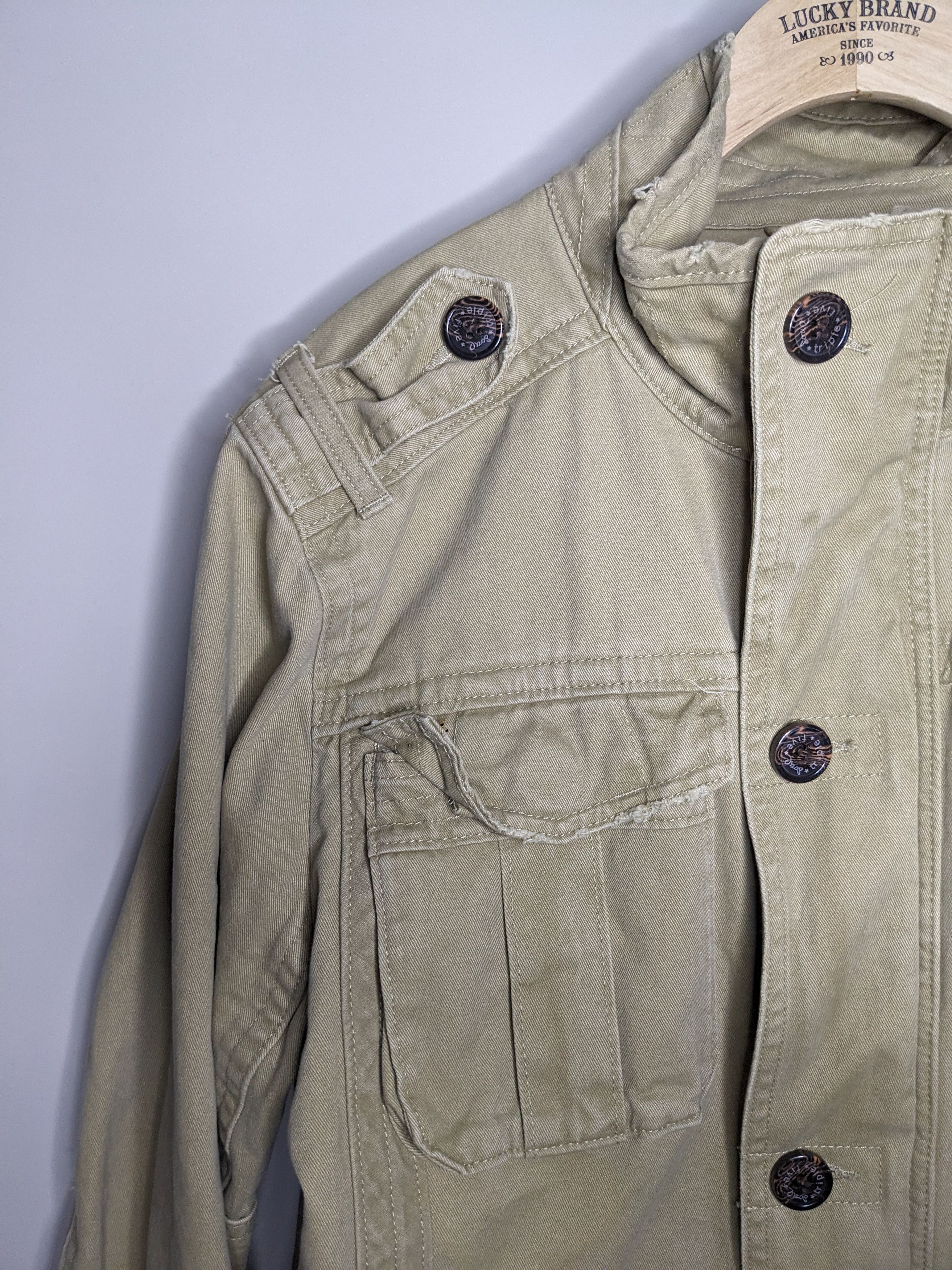 Triple 5 Soul VTG Triple Five Soul Military Field Jacket Large Canvas Y2K Size US L / EU 52-54 / 3 - 5 Thumbnail