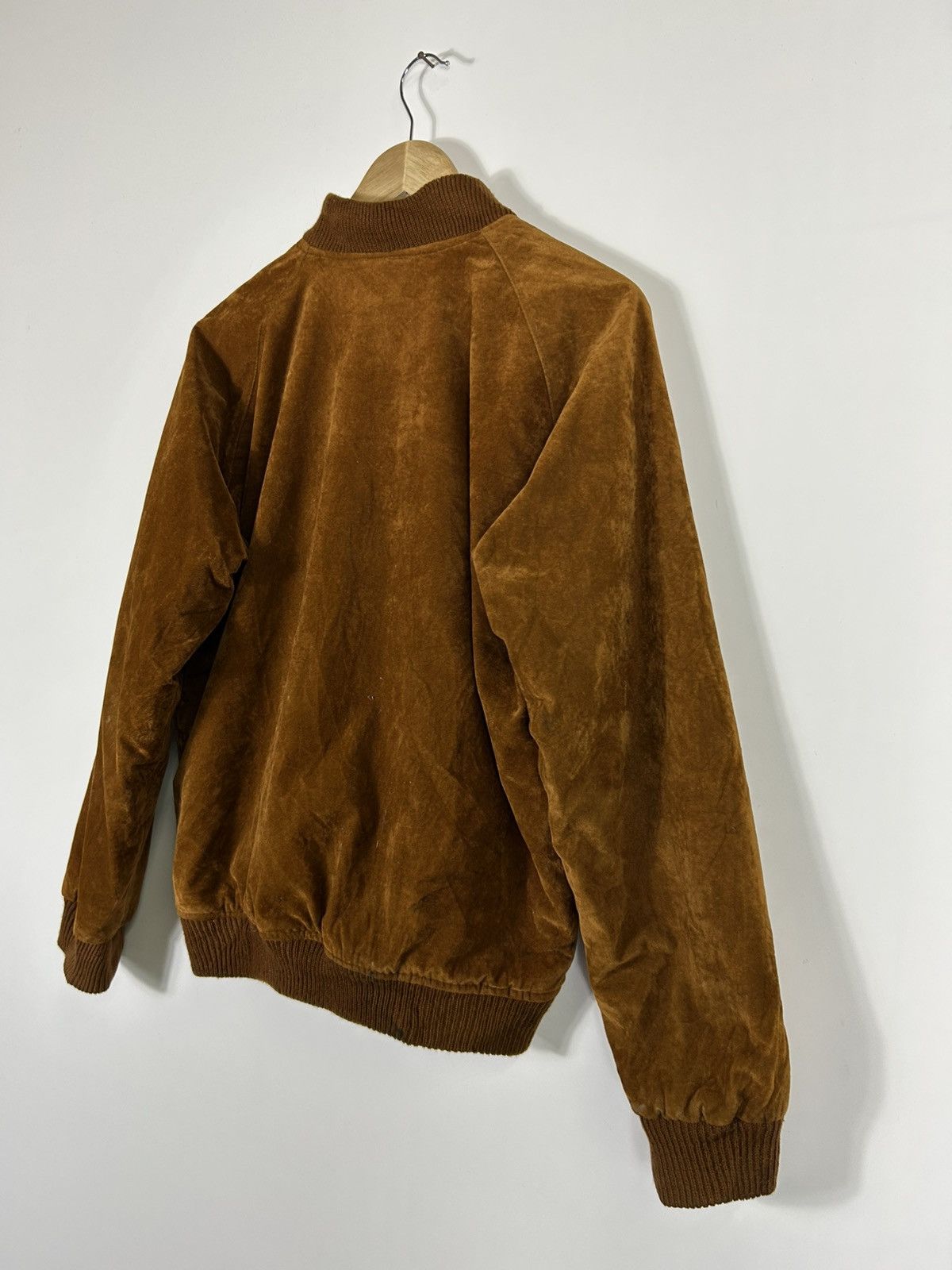 Japanese Brand ⚡️Vintage Velvet Zipper Bomber Jacket Size US L / EU 52-54 / 3 - 15 Thumbnail