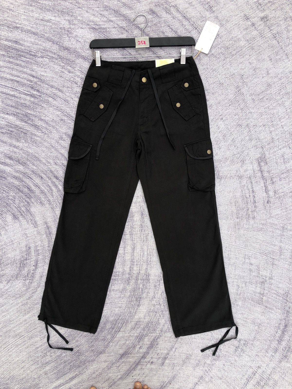 Other Black Cargo Pants Multipocket Tactical Soft Fabric Size US 27 - 1 Thumbnail