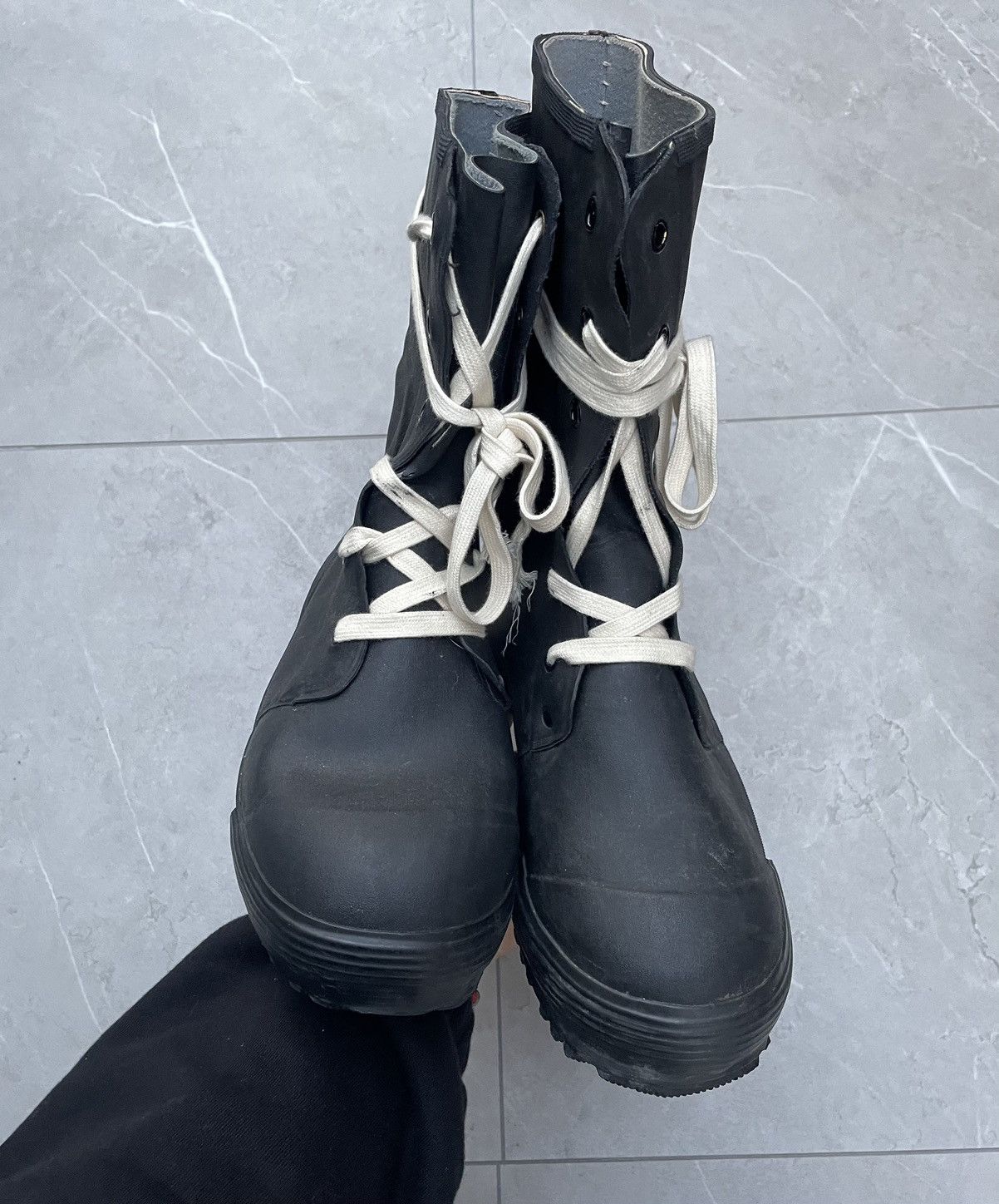 Vintage 1970s Vintage Military Black Combat Bunny Boots Size US 10.5 / EU 43-44 - 15 Thumbnail