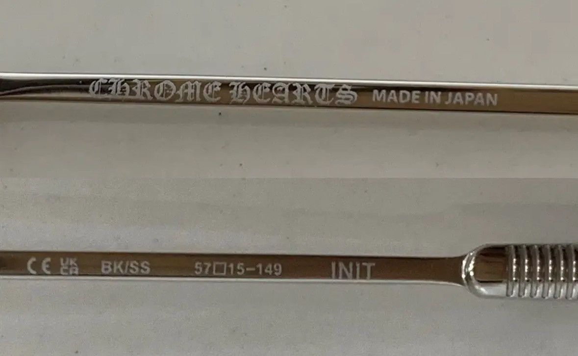 Chrome Hearts INIT BK/SS Glasses Size ONE SIZE - 7 Thumbnail