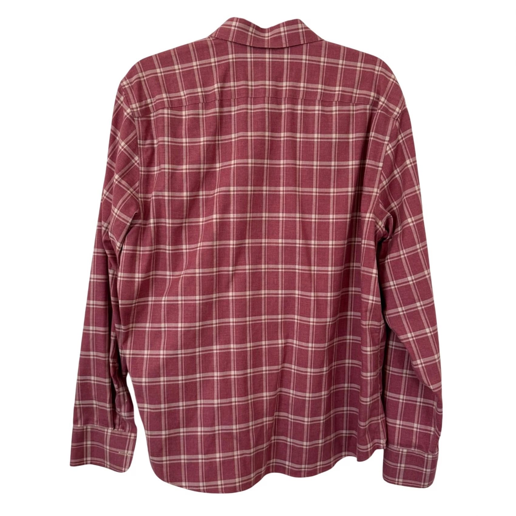 UNTUCKit UNTUCKit Red Plaid Button Down Flannel Long Sleeve Cotton Mens-L Size US L / EU 52-54 / 3 - 2 Thumbnail