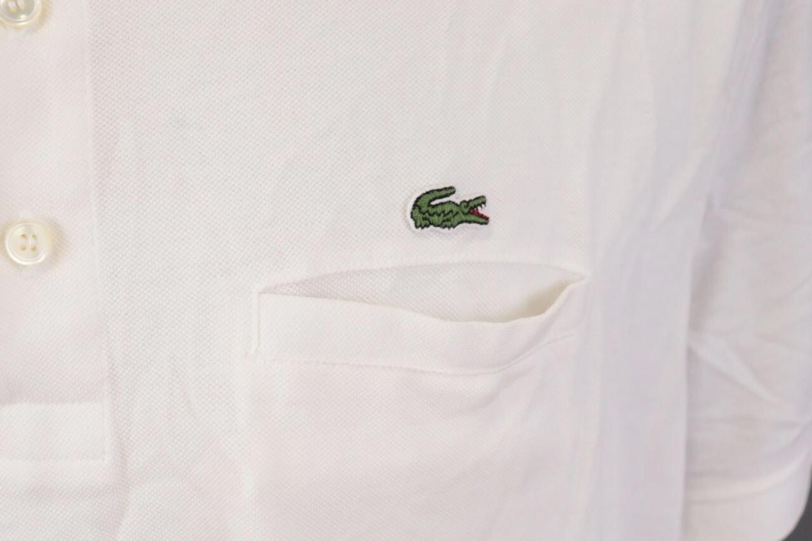 Lacoste Lacoste Regular Fit White Summer Polo Shirt Size 8 / 3XL Size US XXL / EU 58 / 5 - 6 Thumbnail
