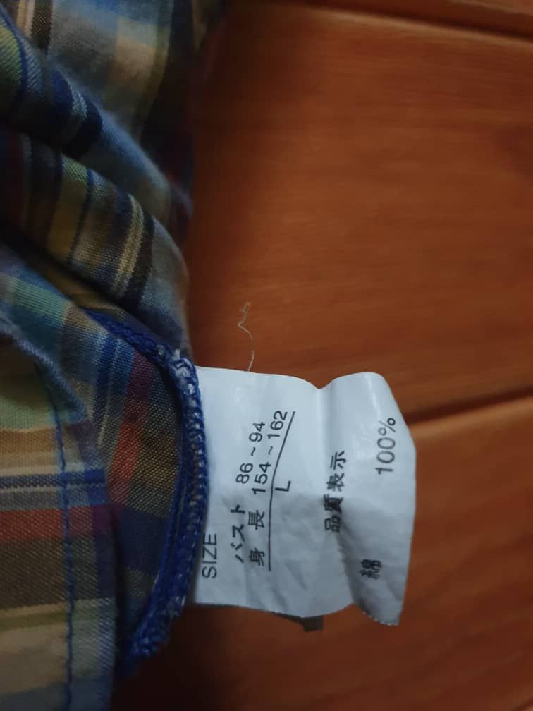 Japanese Brand Checkered chambray retro shirt Size XXS / US 00 / IT 34 - 3 Thumbnail
