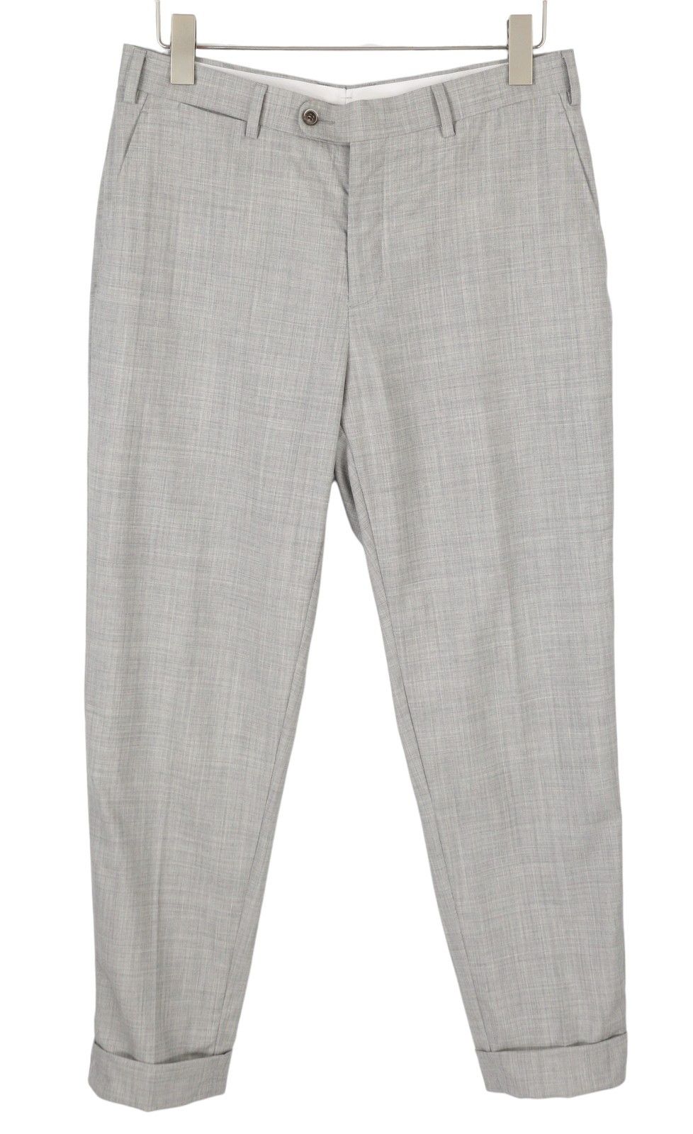 Suitsupply TURN-UP UK34 Grey Wool S120 Trousers 86853 Size 34R - 1 Thumbnail