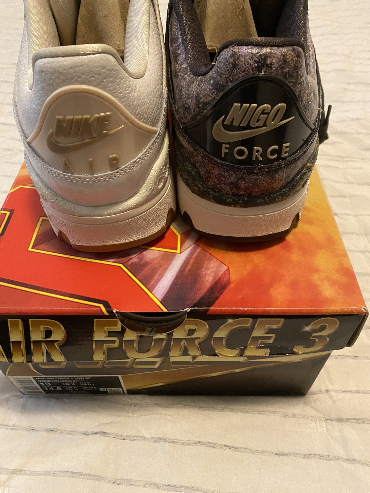 Nike Nike x Nigo Air Force 3 Kintsugi Phantom Sz13 Brand New Size US 13 / EU 46 - 10 Thumbnail