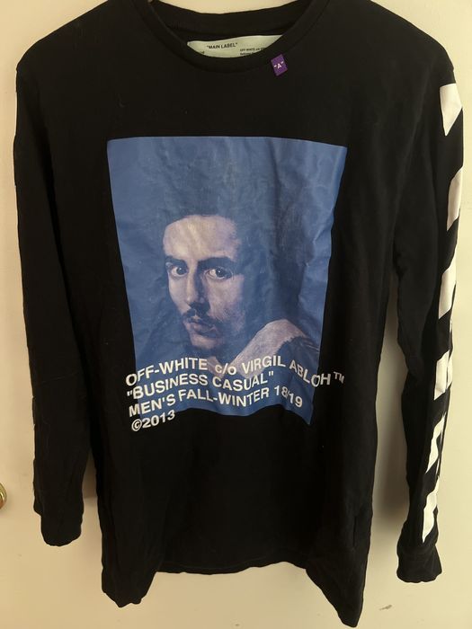 Off white business outlet casual long sleeve