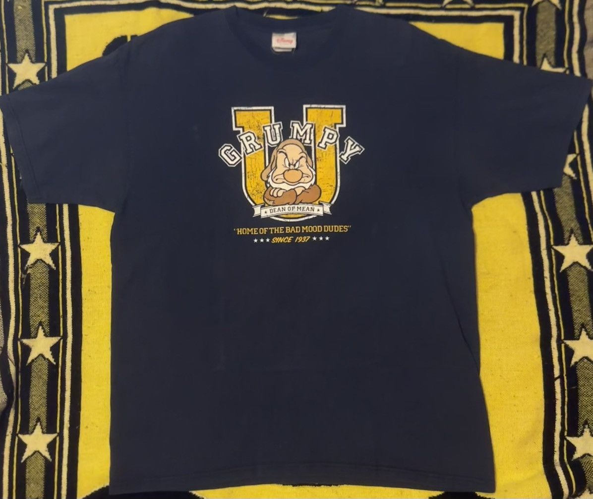 Disney Y2K DISNEY Store ‘GRUMPY U’ Black Shirt Sz. XL Size US XL / EU 56 / 4 - 1 Thumbnail