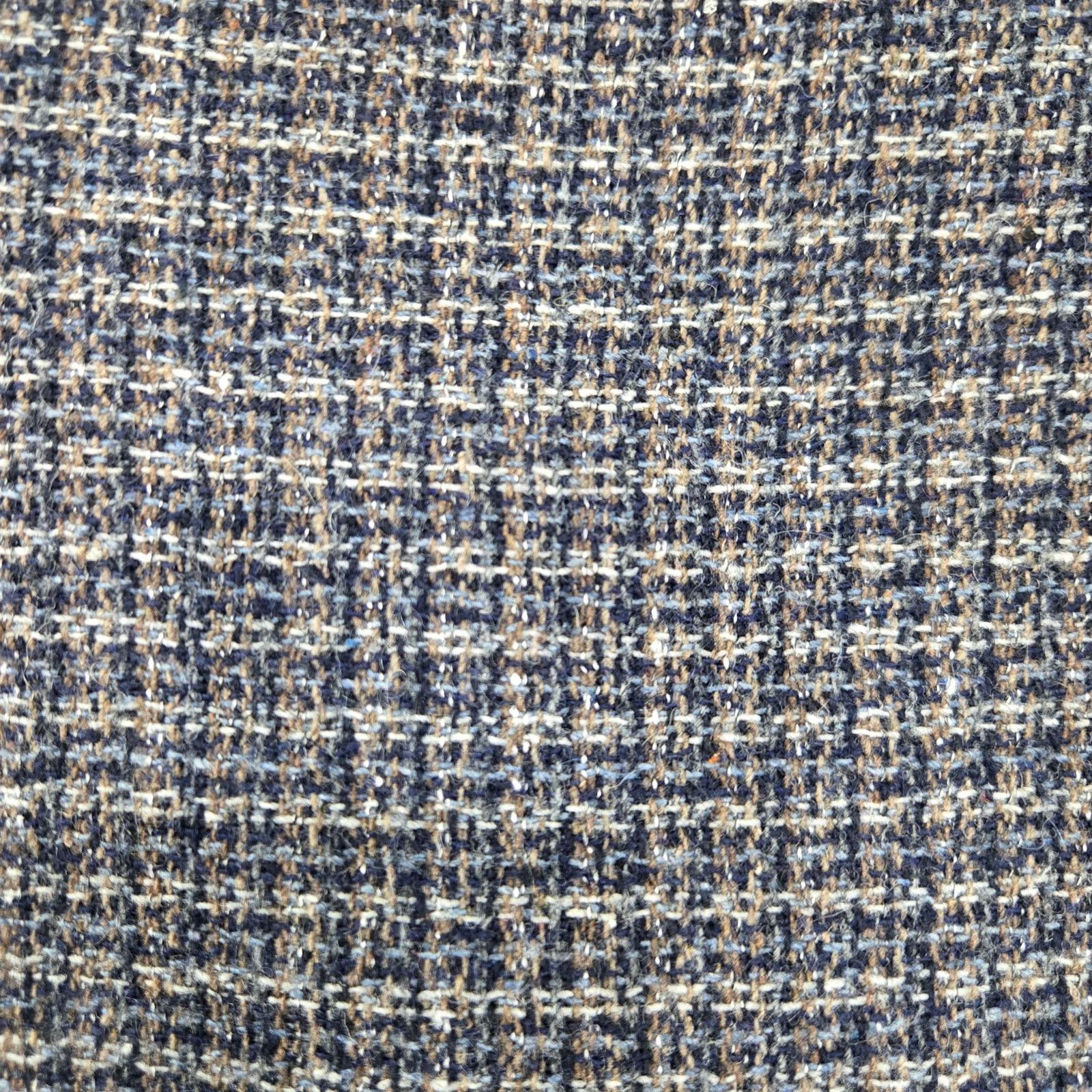Vintage Vintage Blue Wool Blend Minimalist Tweed Zip Jacket Size 14 Size XL / US 12-14 / IT 48-50 - 7 Thumbnail