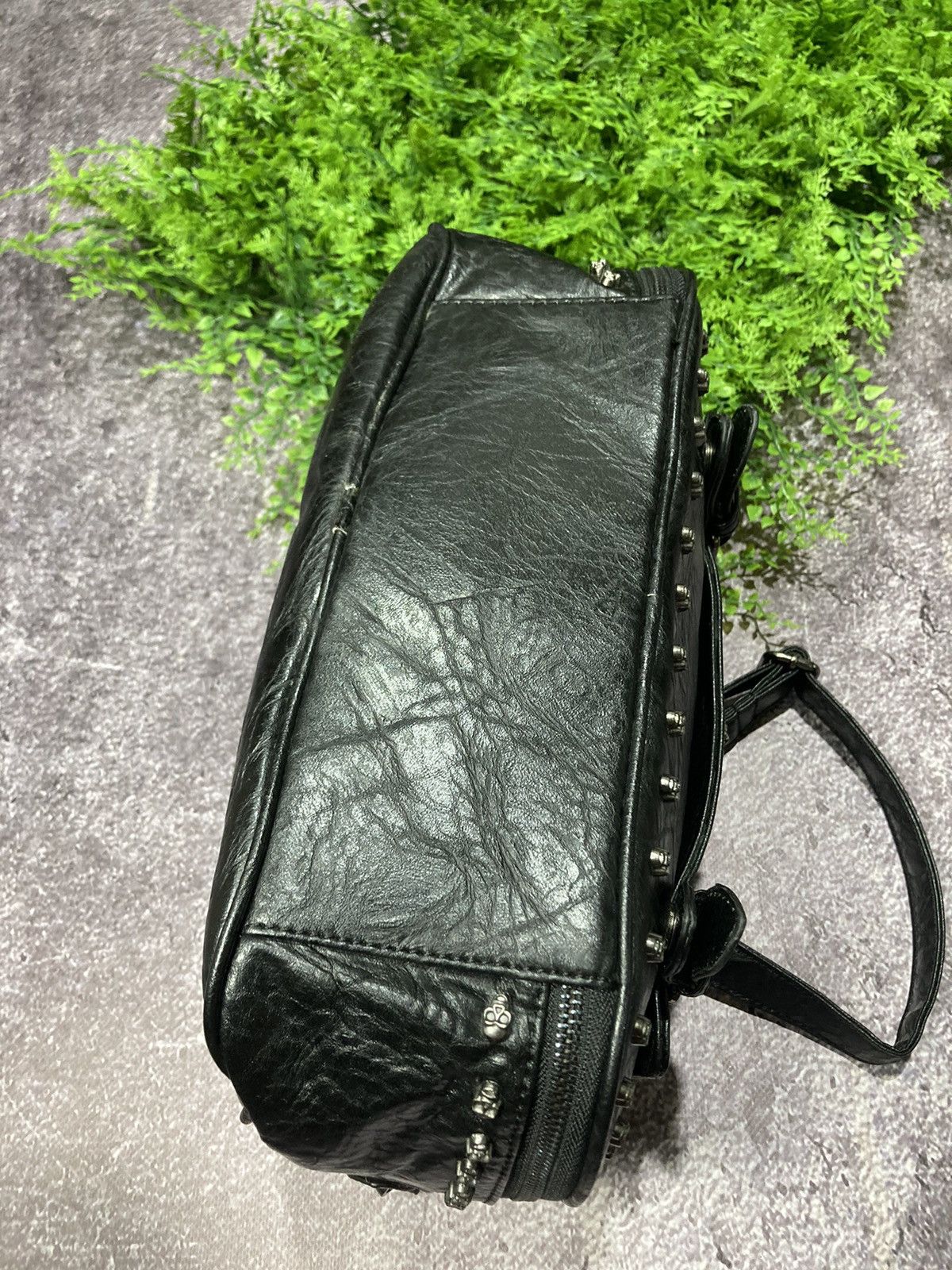 Other Vintage Thomas Wylde Metal Skull Logo Monogram Leather Bag Size ONE SIZE - 14 Thumbnail
