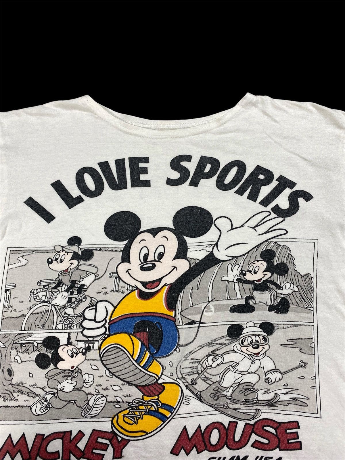 Vintage Vintage Mickey Mouse I Love Sports Sleeveless T-Shirt Size US XS / EU 42 / 0 - 3 Thumbnail