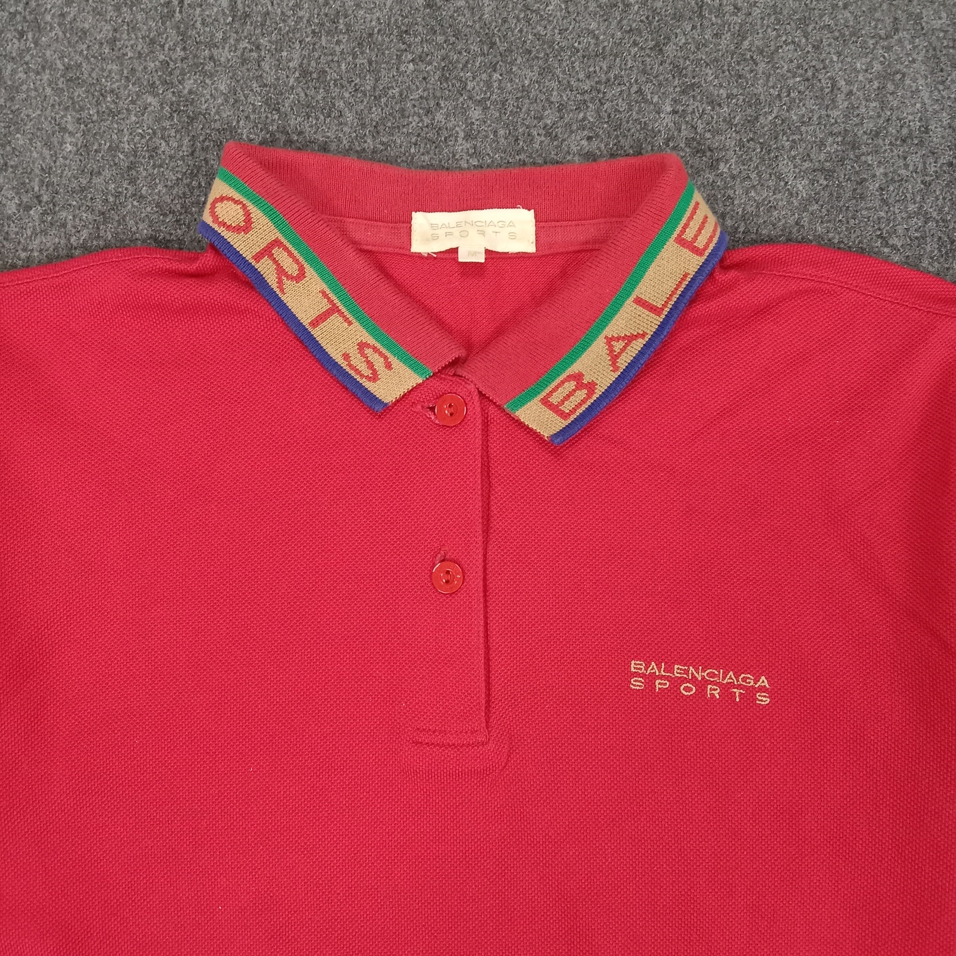 Balenciaga × Vintage Balenciaga Sport Luxury Brand Long Sleeve Polos Size US S / EU 44-46 / 1 - 3 Thumbnail