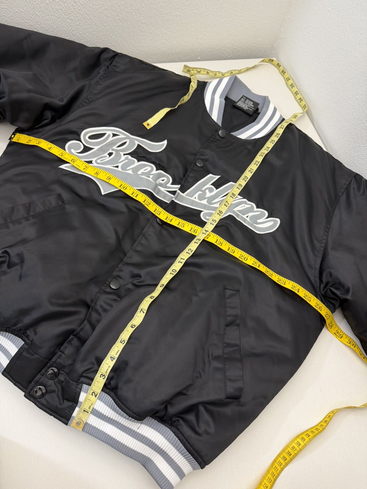 Vintage 90s brooklyn Dodgers Varsity Bomber Jacket Tailsweep