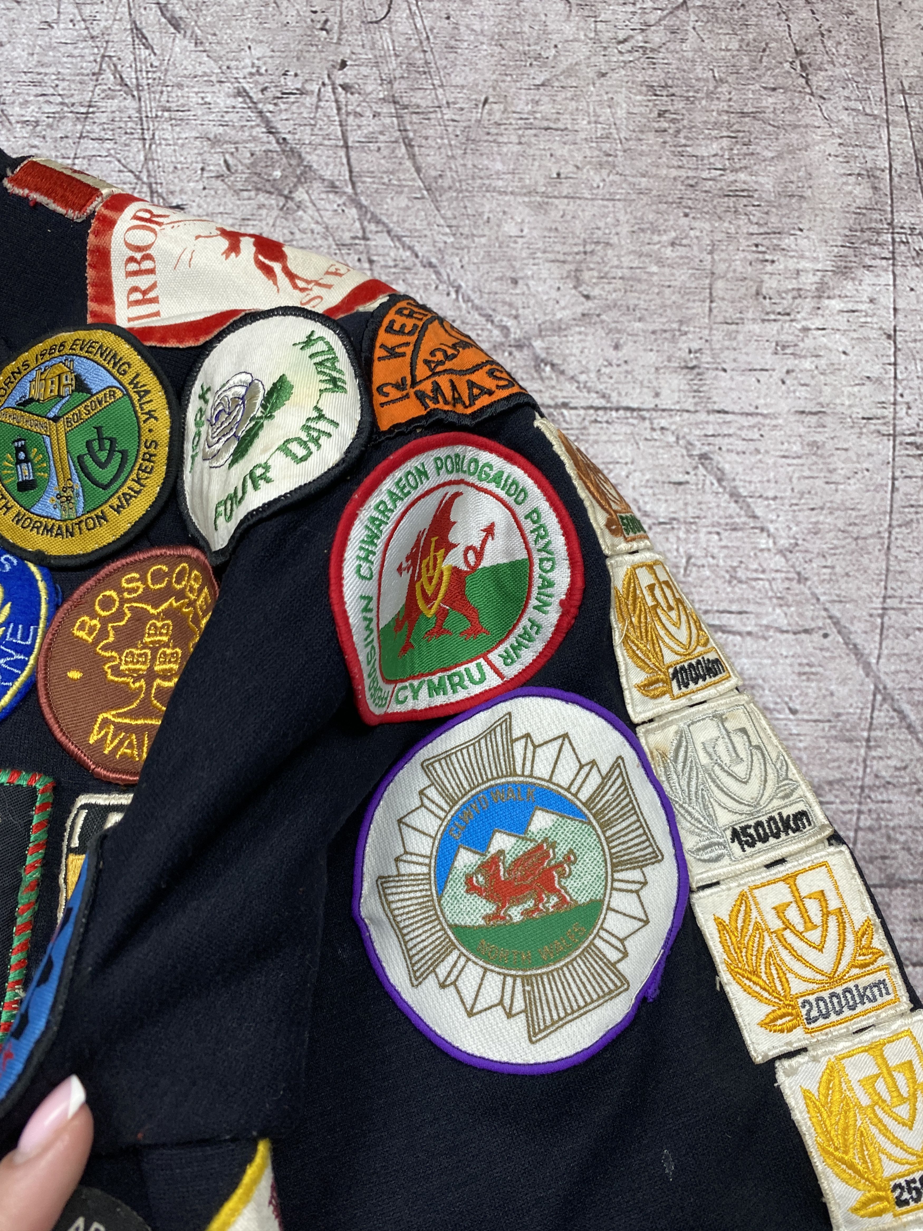 Vintage Vintage 1980’s Patch Covered Mens Bomber Jacket Size US L / EU 52-54 / 3 - 16 Thumbnail