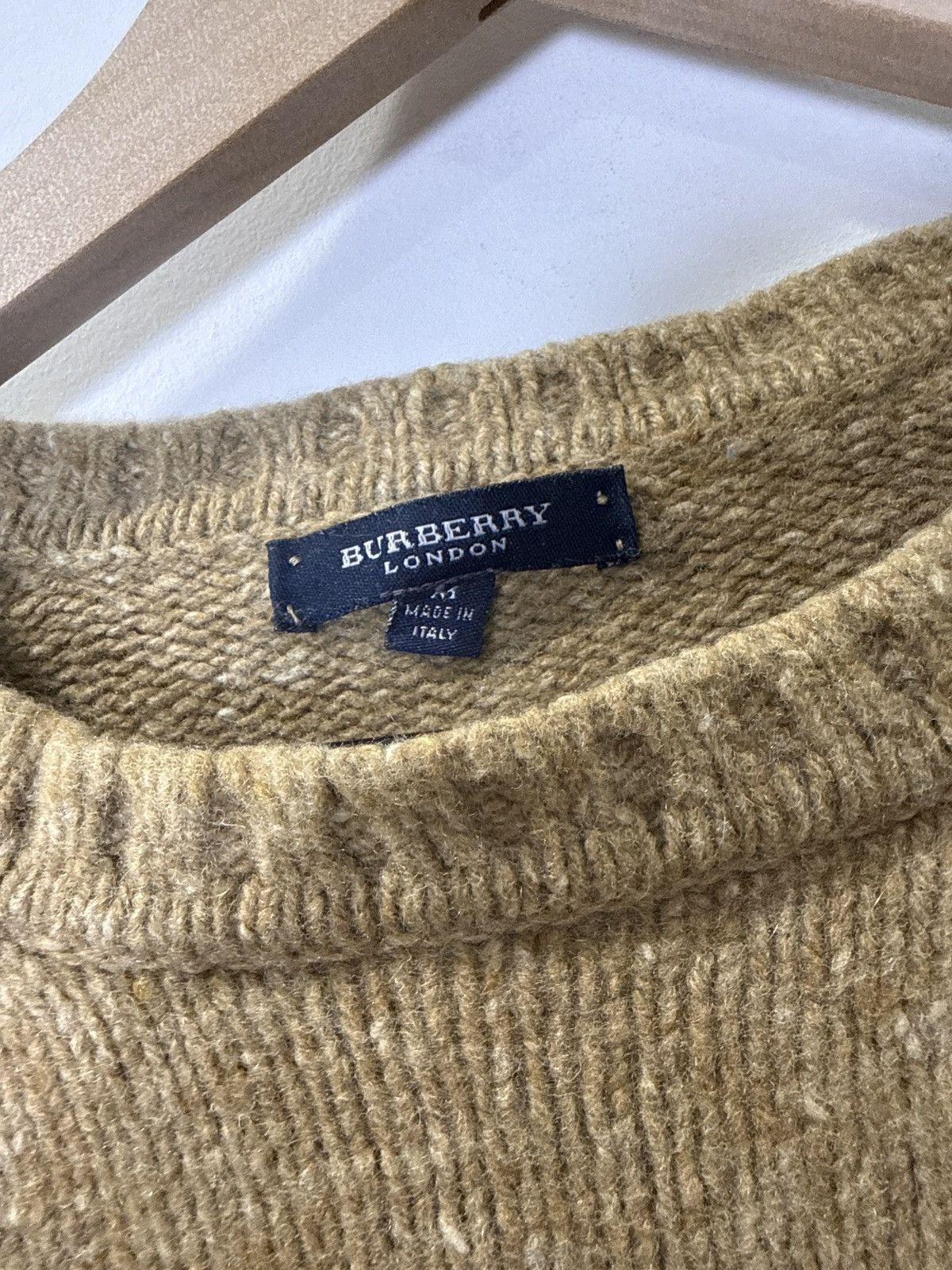 Burberry Burberry London Wool Knit w/ Check Elbow Patches Size US M / EU 48-50 / 2 - 3 Thumbnail