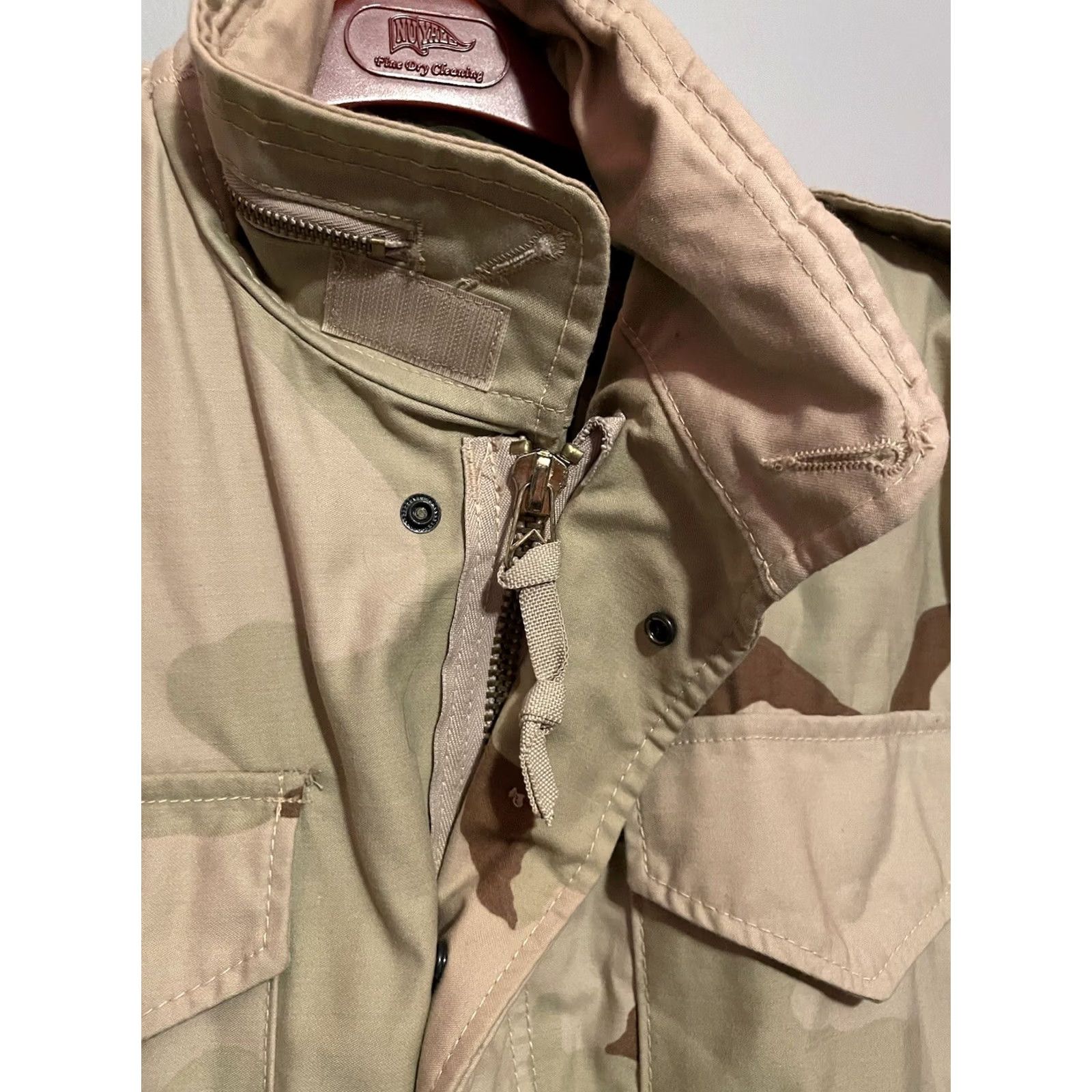 Vintage VINTAGE USGI US ARMY Surplus M65 Field Jacket Desert Storm War Era Camo Coat Small Size US S / EU 44-46 / 1 - 5 Thumbnail