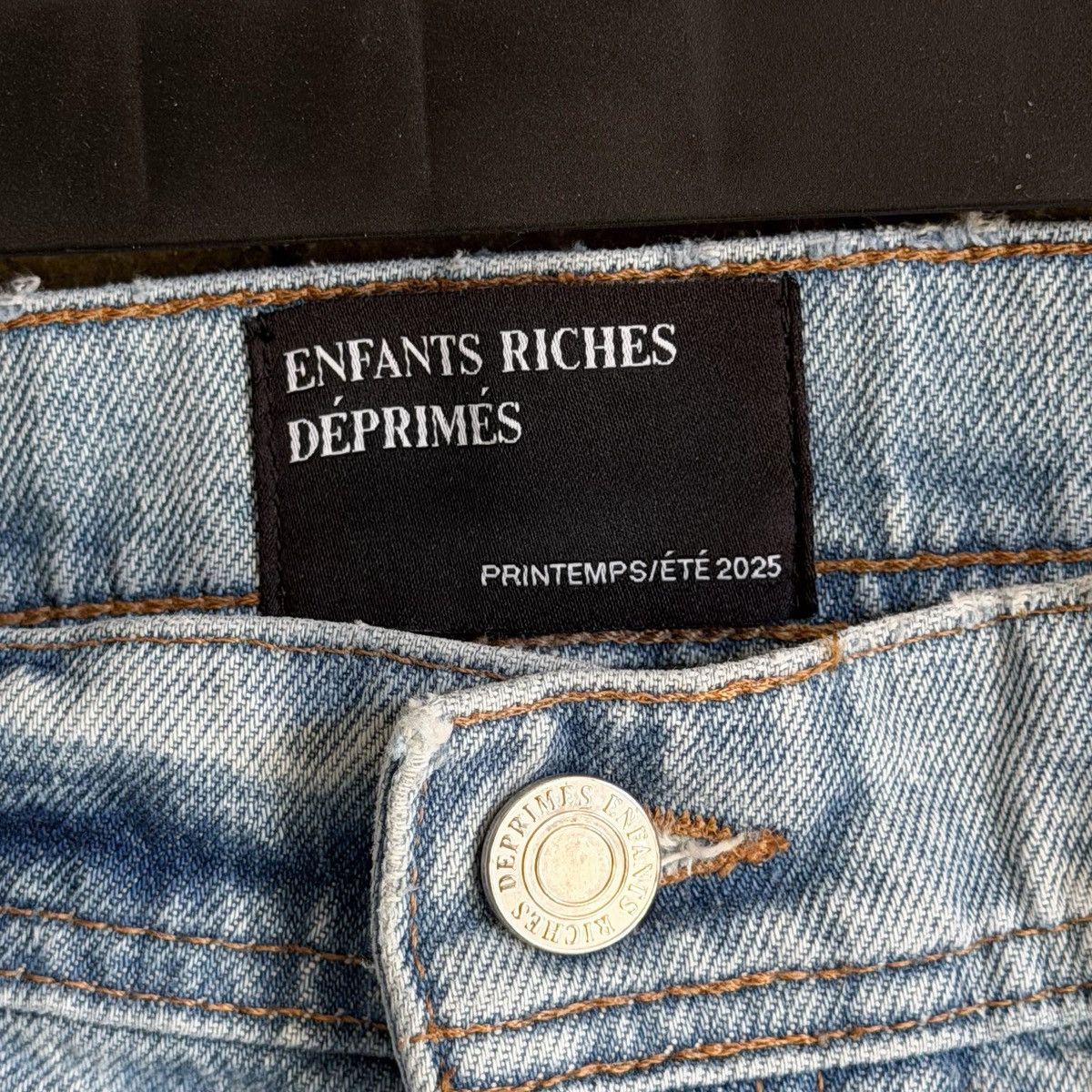 Enfants Riches Deprimes ERD SS25 Light Wash THRASHED Hem Flared Denim sz 38 Size US 38 / EU 54 - 6 Thumbnail