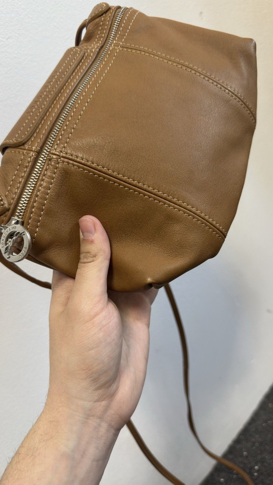 Longchamp Longchamp Women's Mini Crossbody Depose Brown Leather Bag Size ONE SIZE - 13 Thumbnail