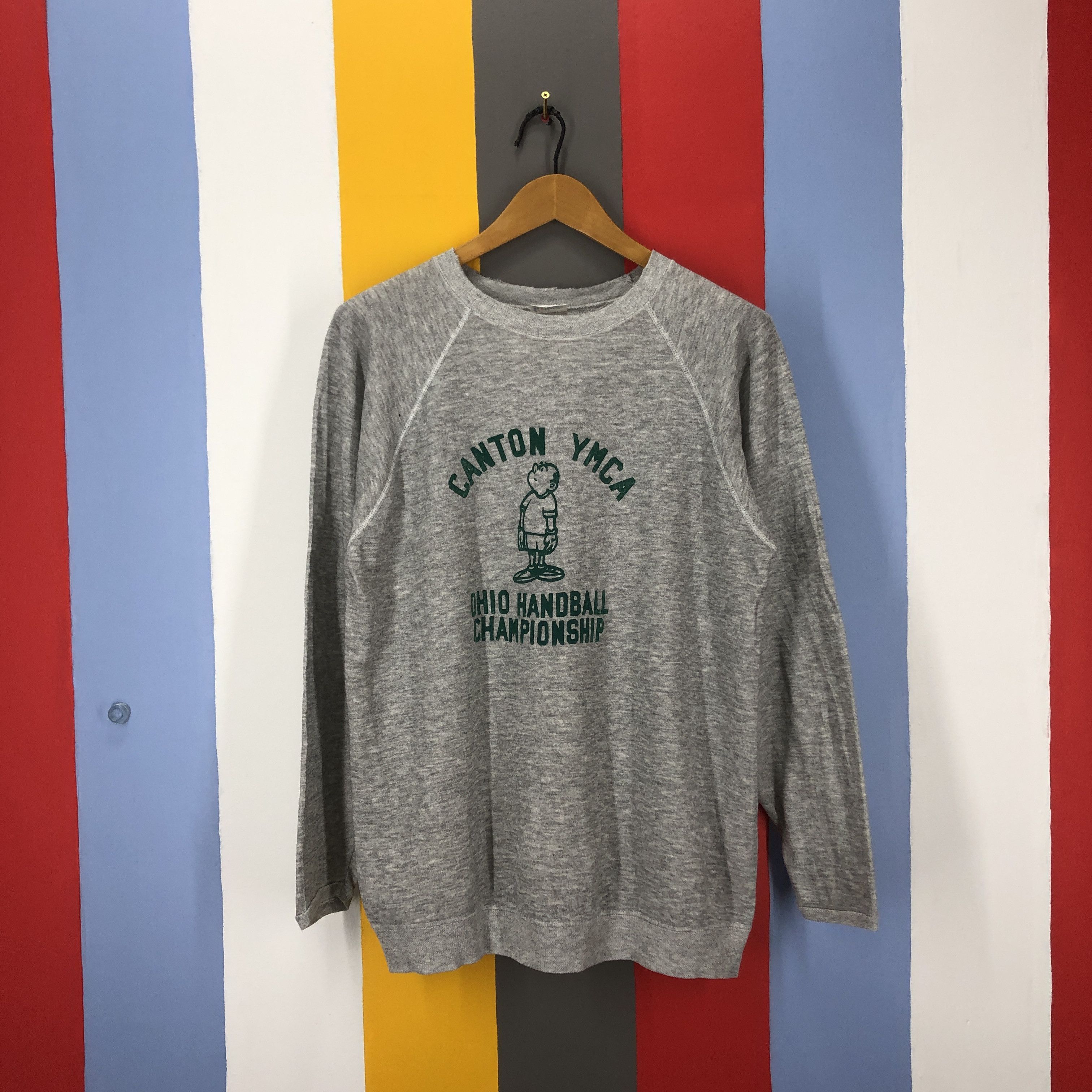 Hanes 80s Vintage CANTON YMCA Ohio Handball Sweatshirt #0931/AI Size US L / EU 52-54 / 3 - 1 Thumbnail