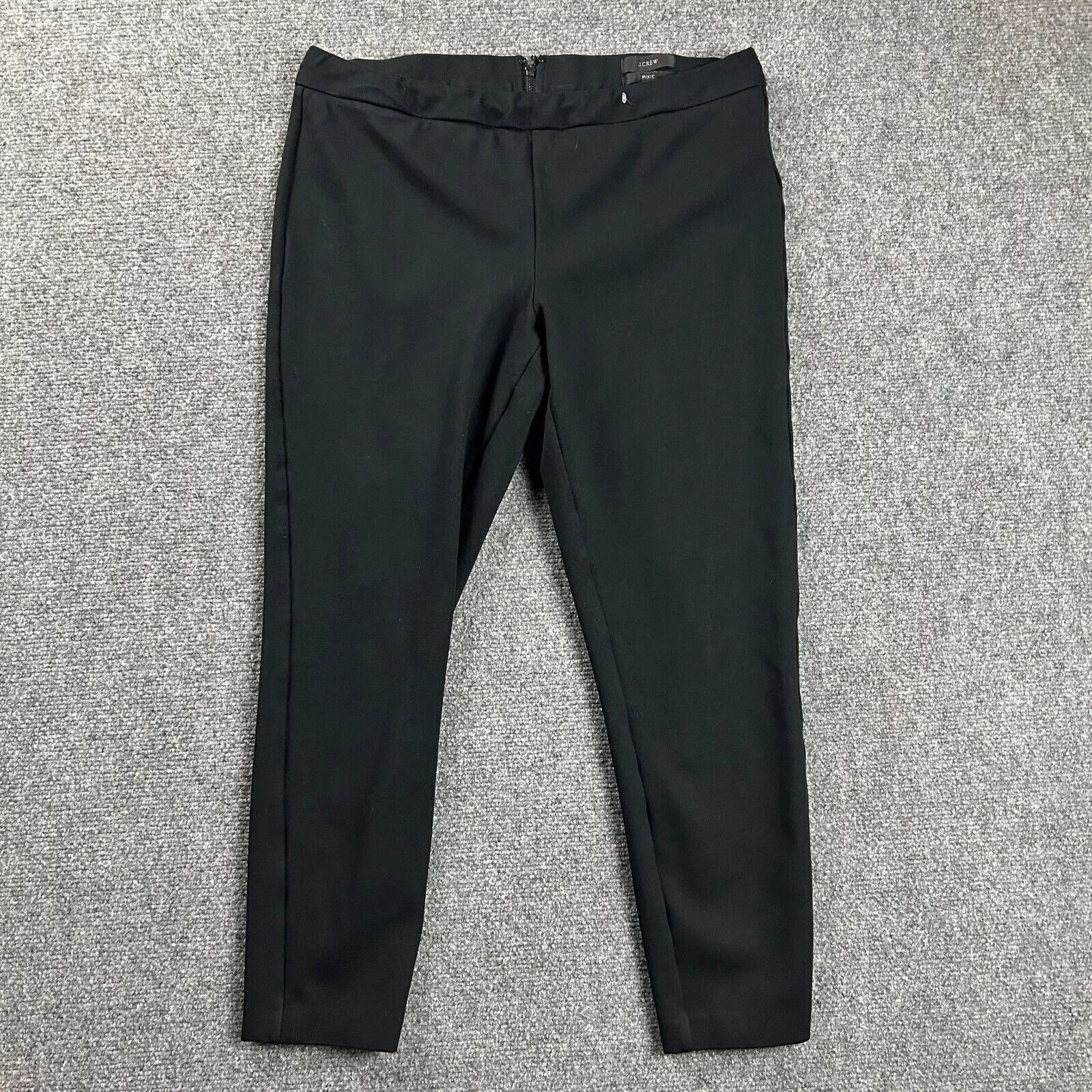 J.Crew J Crew Pants Womens Large Black Pixie Cropped Mid Rise Size 30" / US 8 / IT 44 - 1 Thumbnail