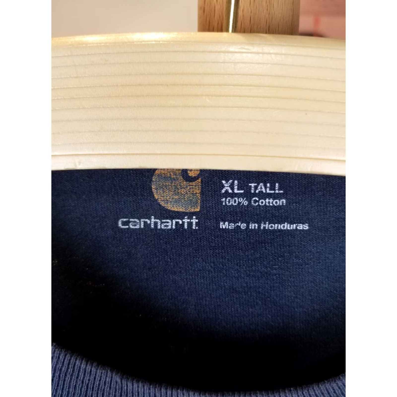 Carhartt VINTAGE Y2K CARHARTT ONE POCKET FADED TRASHED NAVY COTTON T-SHIRT SZ XL Size US XL / EU 56 / 4 - 3 Thumbnail