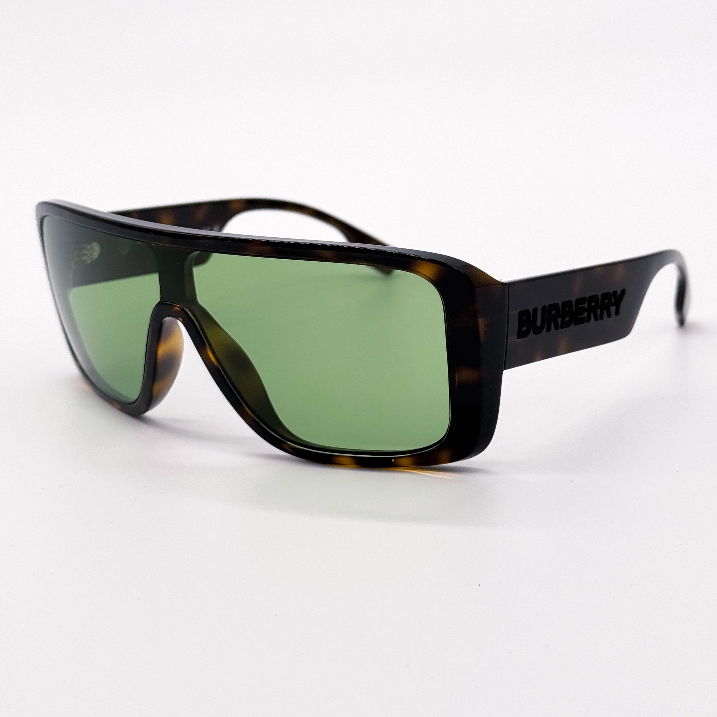Burberry NEW BURBERRY BE4401U 3002/2 DARK HAVANA/GREEN MEN SUNGLASSES Size ONE SIZE - 5 Thumbnail