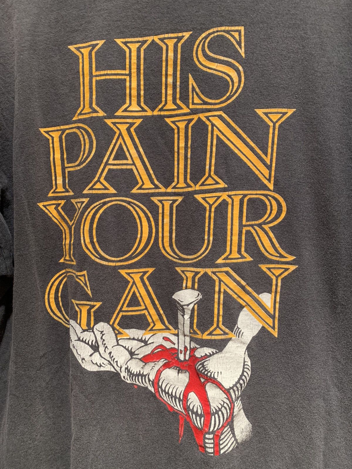 Vintage *RARE* Vintage 1990 Lord’s Gym Living Epistles Jesus T-Shirt Size US XL / EU 56 / 4 - 4 Thumbnail