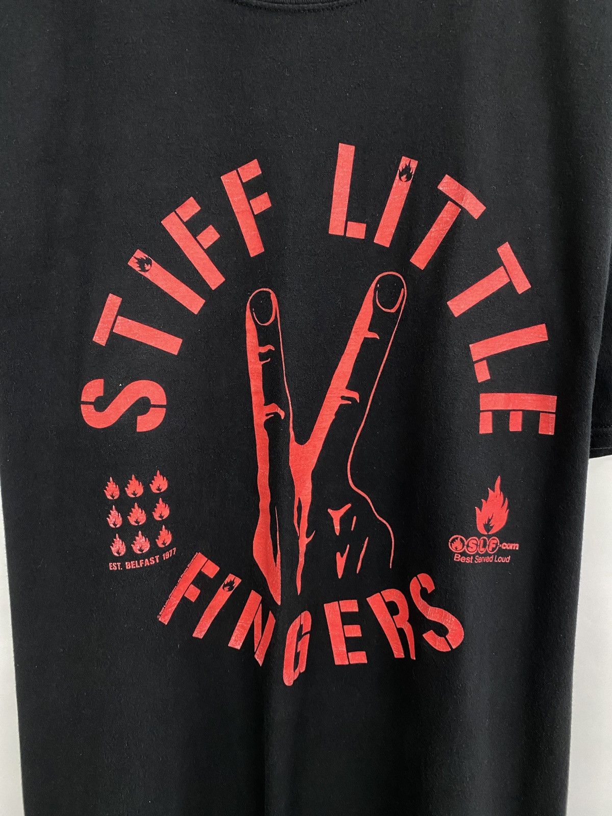 Band Tees Vintage Stiff Little Fingers Punk T-shirt Rare Retro Hype Size US XXL / EU 58 / 5 - 4 Thumbnail