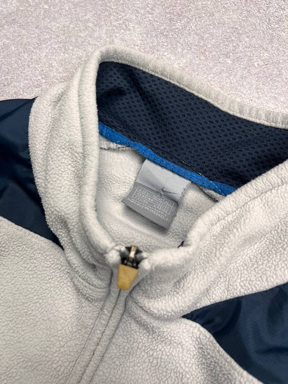 Nike × Vintage Vintage Nike Spellout Fleece Nylon Sherpa Jacket Y2K L Size US L / EU 52-54 / 3 - 4 Thumbnail