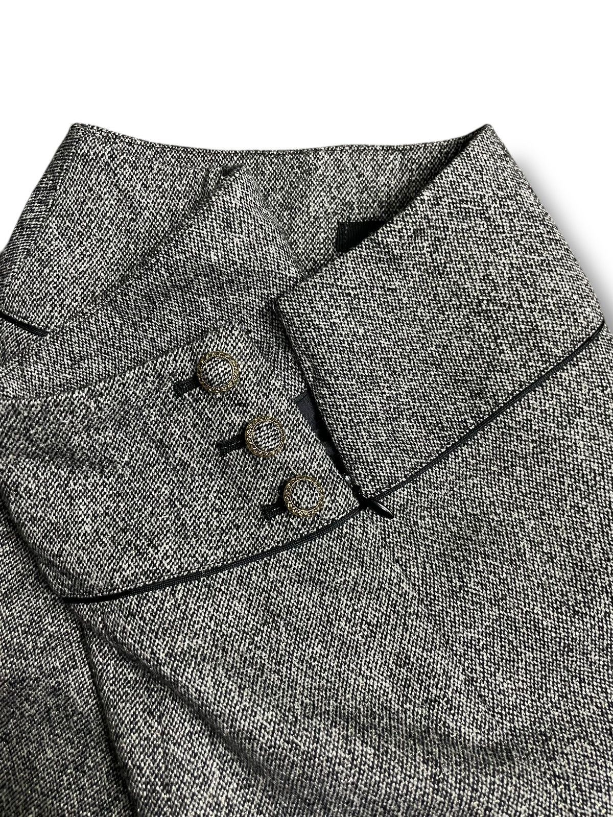 Japanese Brand × Vintage Nanashi Womens Mini Skirt Grey (26) Size 24" / US 00 / IT 34 - 3 Thumbnail