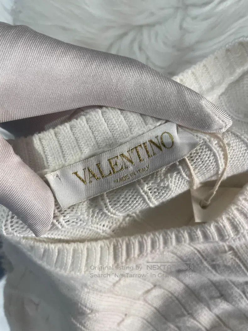 Valentino Valentino White cotton sweater Size XS / US 0-2 / IT 36-38 - 6 Thumbnail