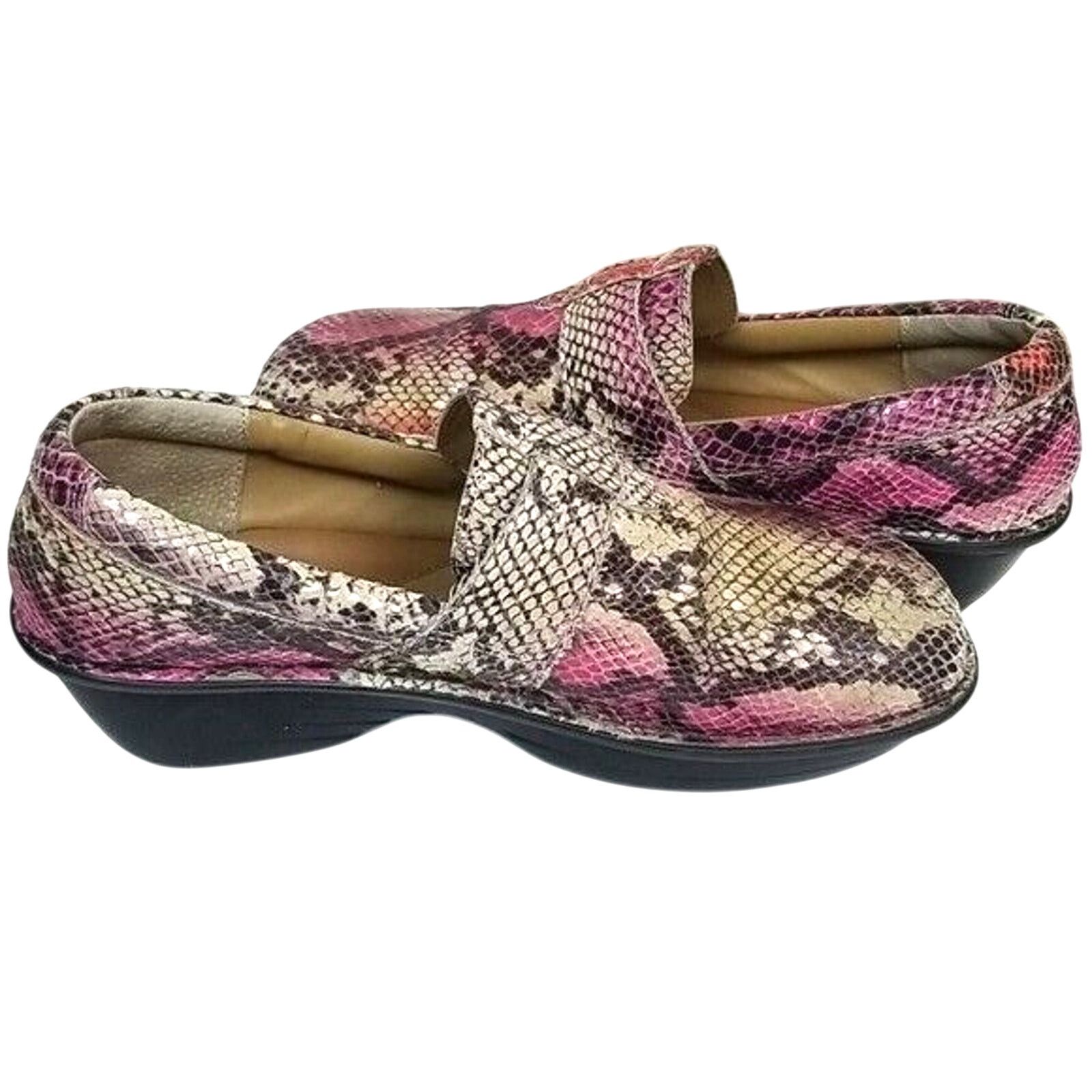 Norse Projects Nurse Mates Womens Clogs 9.5W Pillowtop Gelsey Snakeskin Size US 9.5 / IT 39.5 - 6 Thumbnail