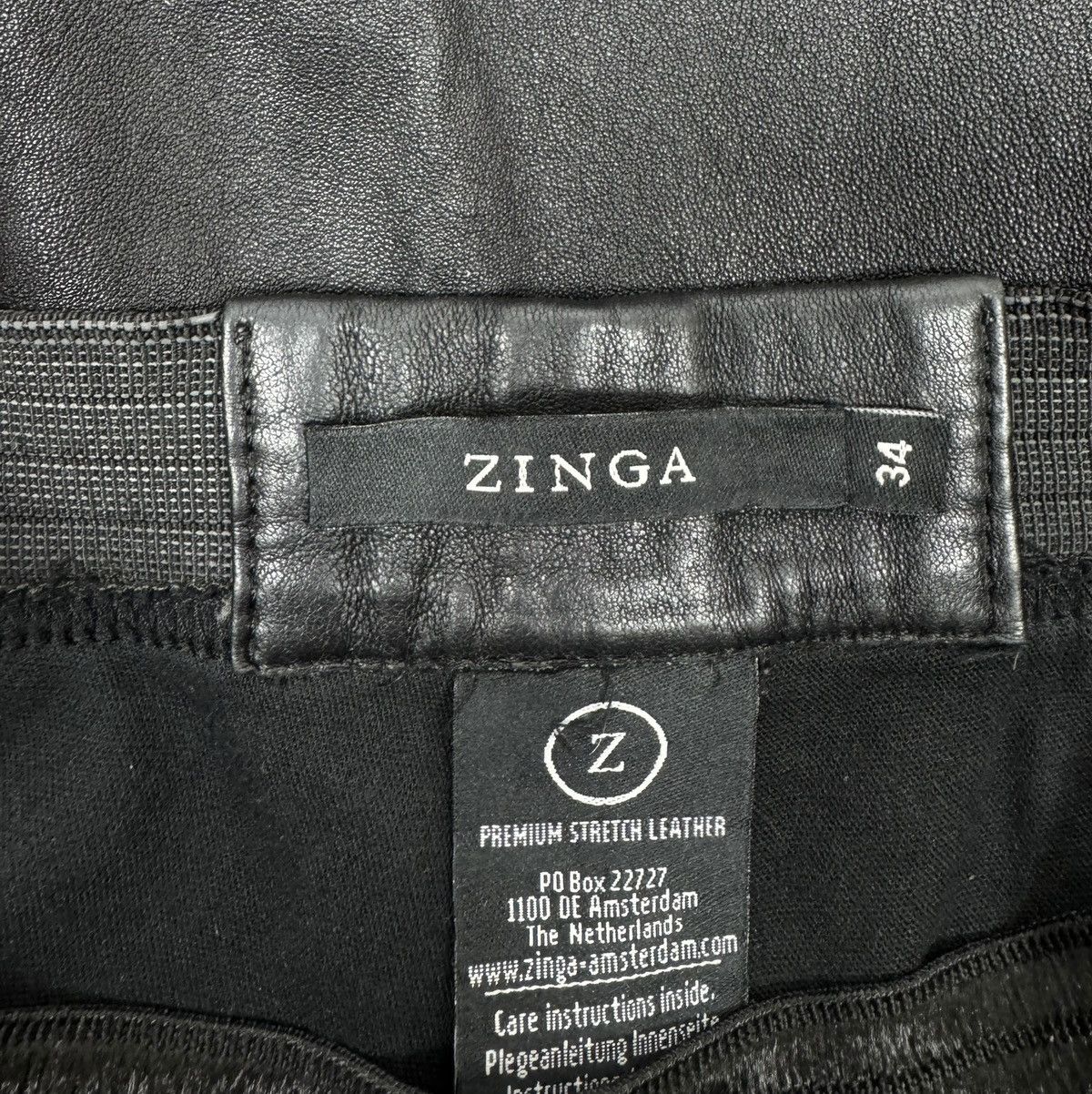 Designer × Genuine Leather Zinga Genuine Leather Leggings Premium Stretch size 34 Size 24" / US 00 / IT 34 - 8 Thumbnail