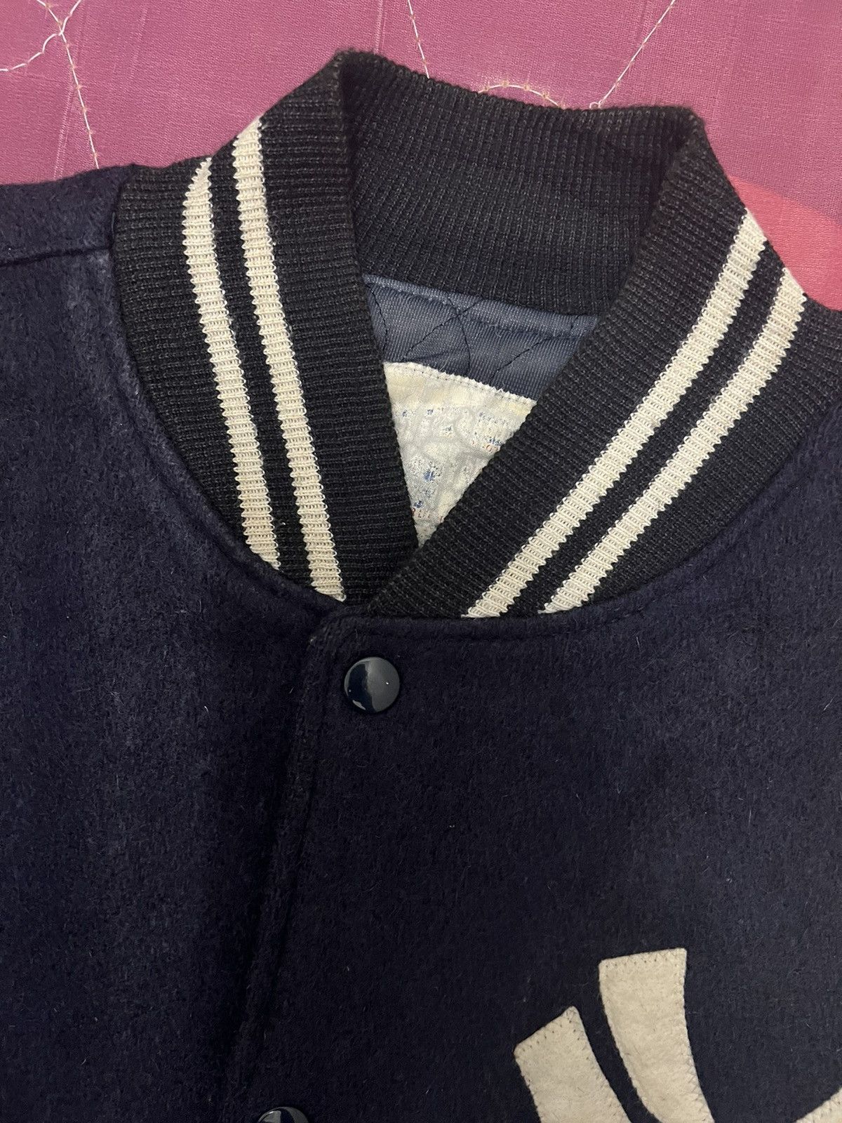 New York Yankees Vintage New York Yankees Old School Varsity Jacket Size US M / EU 48-50 / 2 - 4 Thumbnail