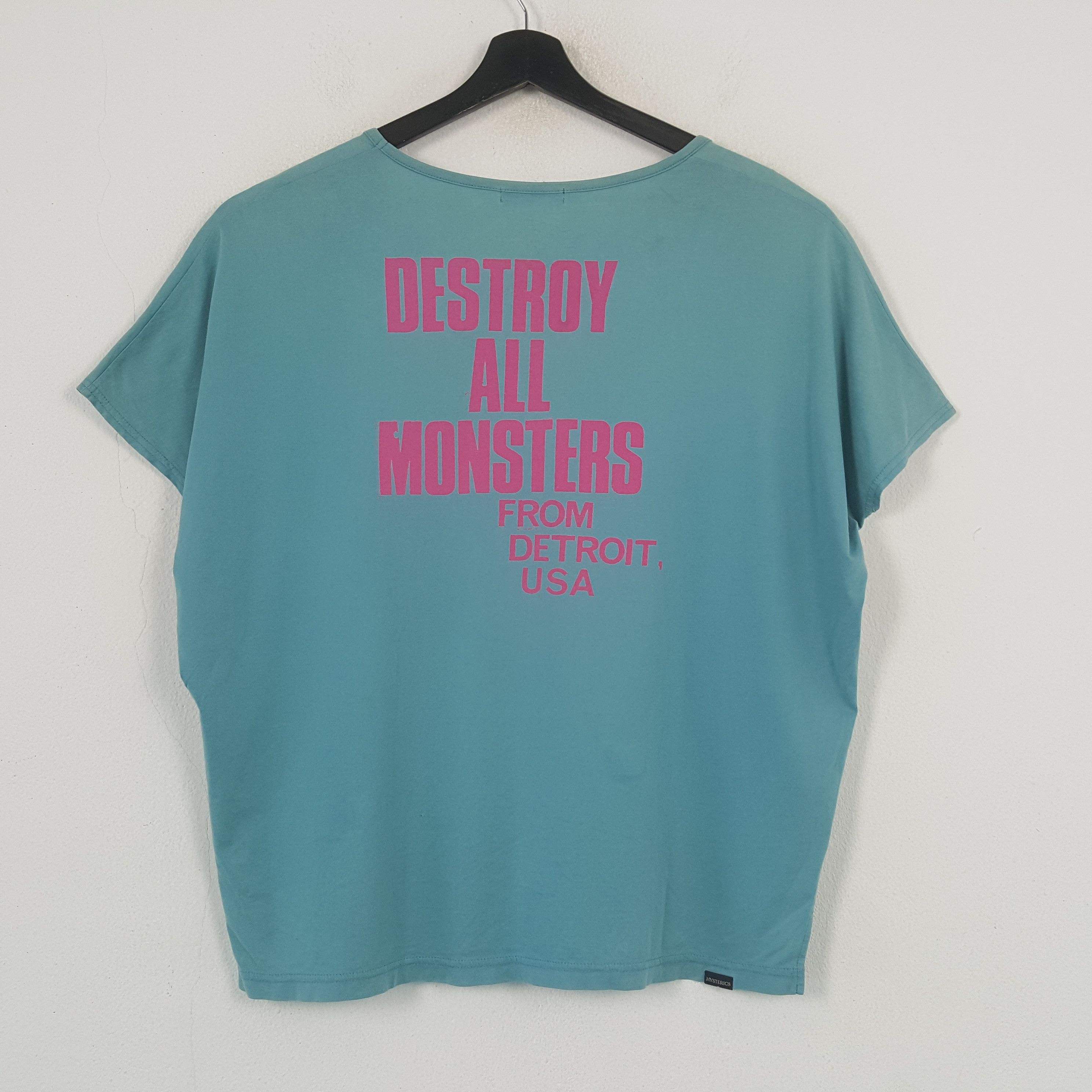 Hysteric Glamour Hysteric Glamour DESTROY ALL MONSTERS Tshirt C285N49 Size XXL / US 16-18 / IT 52-54 - 3 Thumbnail