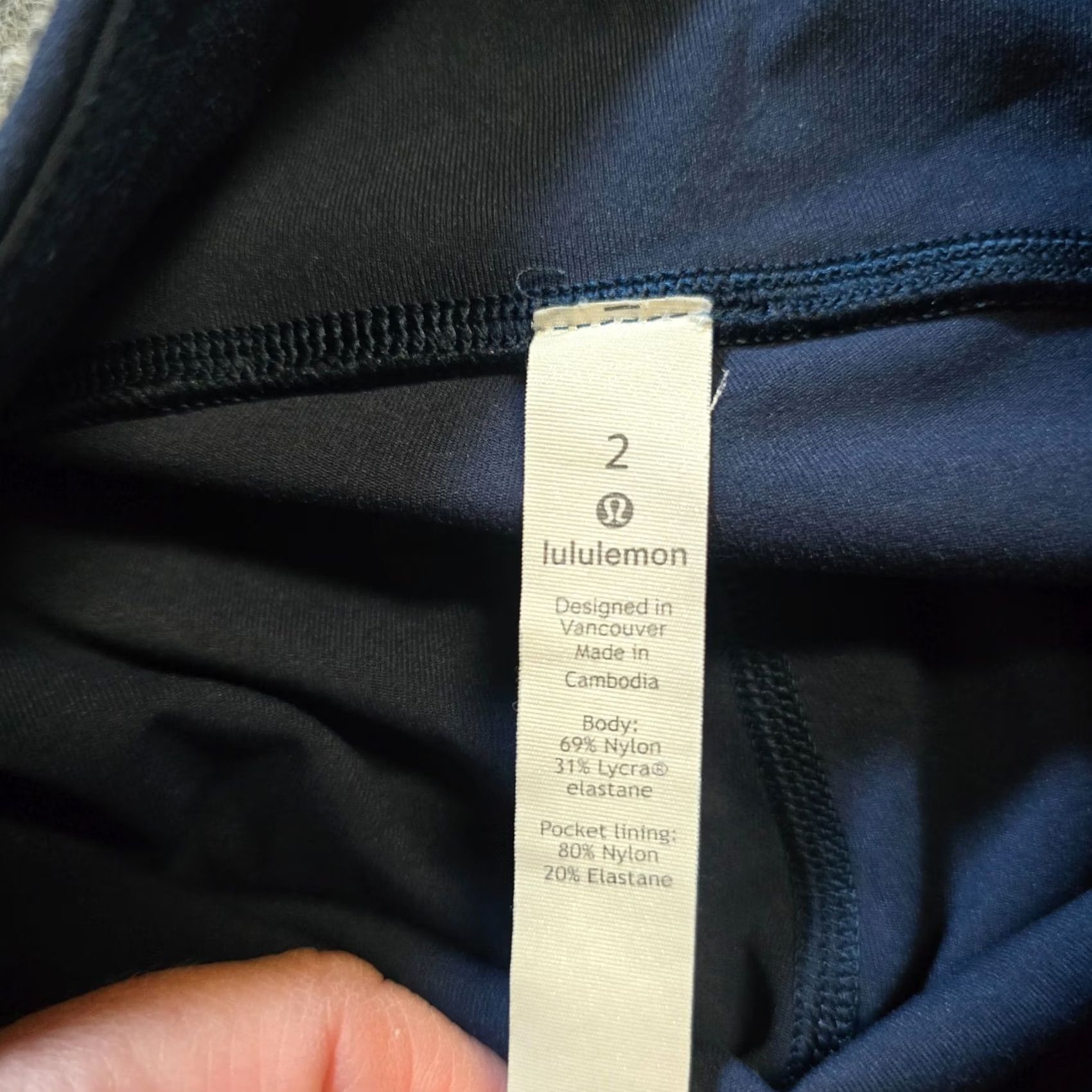 Lululemon Lululemon Speed Up Tight Leggings Womens Size 2 Blue 28 Brushed Luxtreme Nylon Athletic Running & Jogging Pants Size 26" / US 2 / IT 38 - 3 Thumbnail