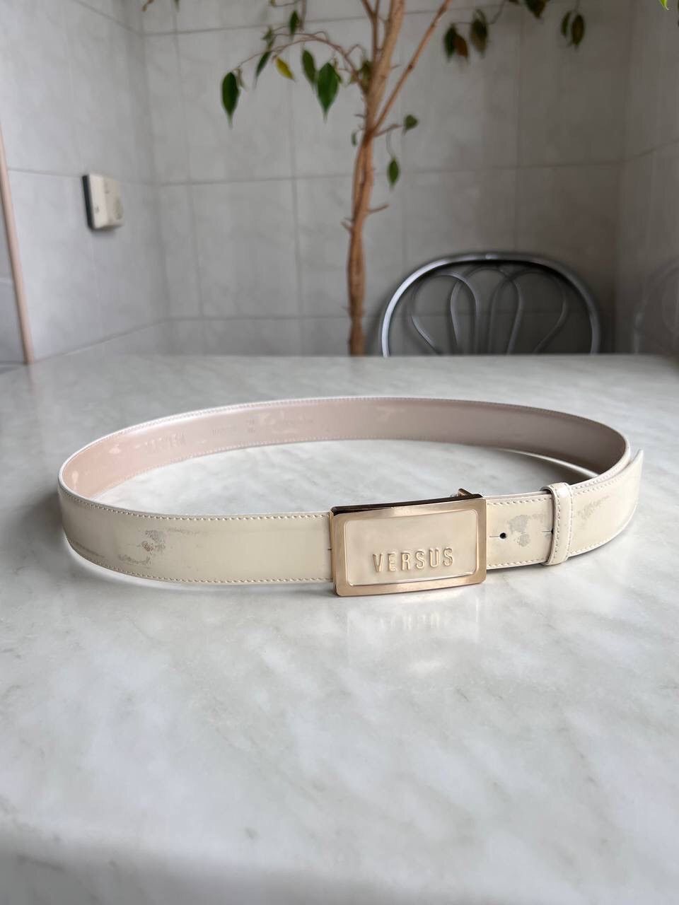 Versus Versace Versus Versace leather Buckle logo belt vintage Italy luxury Size ONE SIZE - 1 Thumbnail