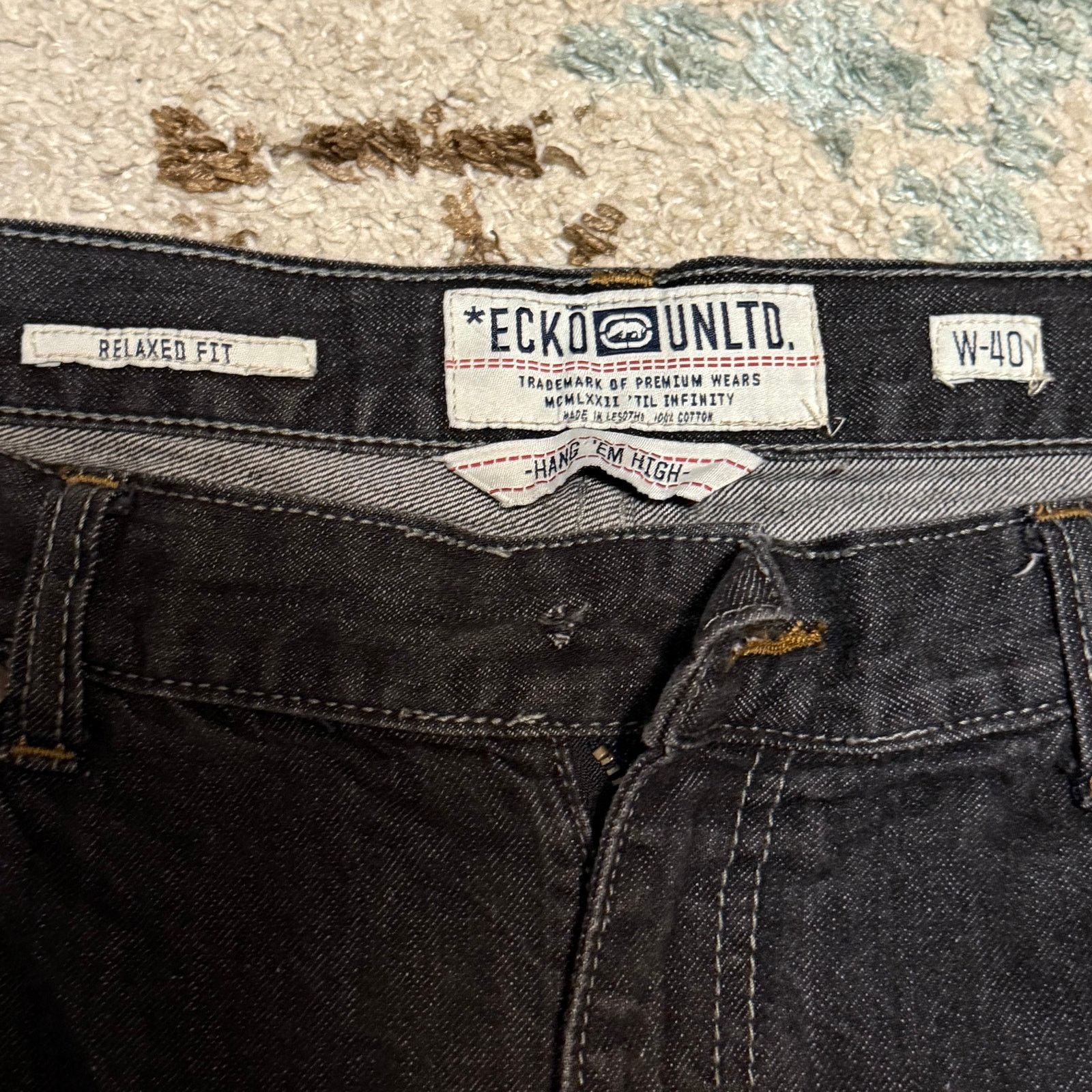 Ecko Unltd. Ecko Unltd Baggy Relaxed Fit Jean Shorts Jorts Size 40 Y2K Size US 40 / EU 56 - 5 Thumbnail