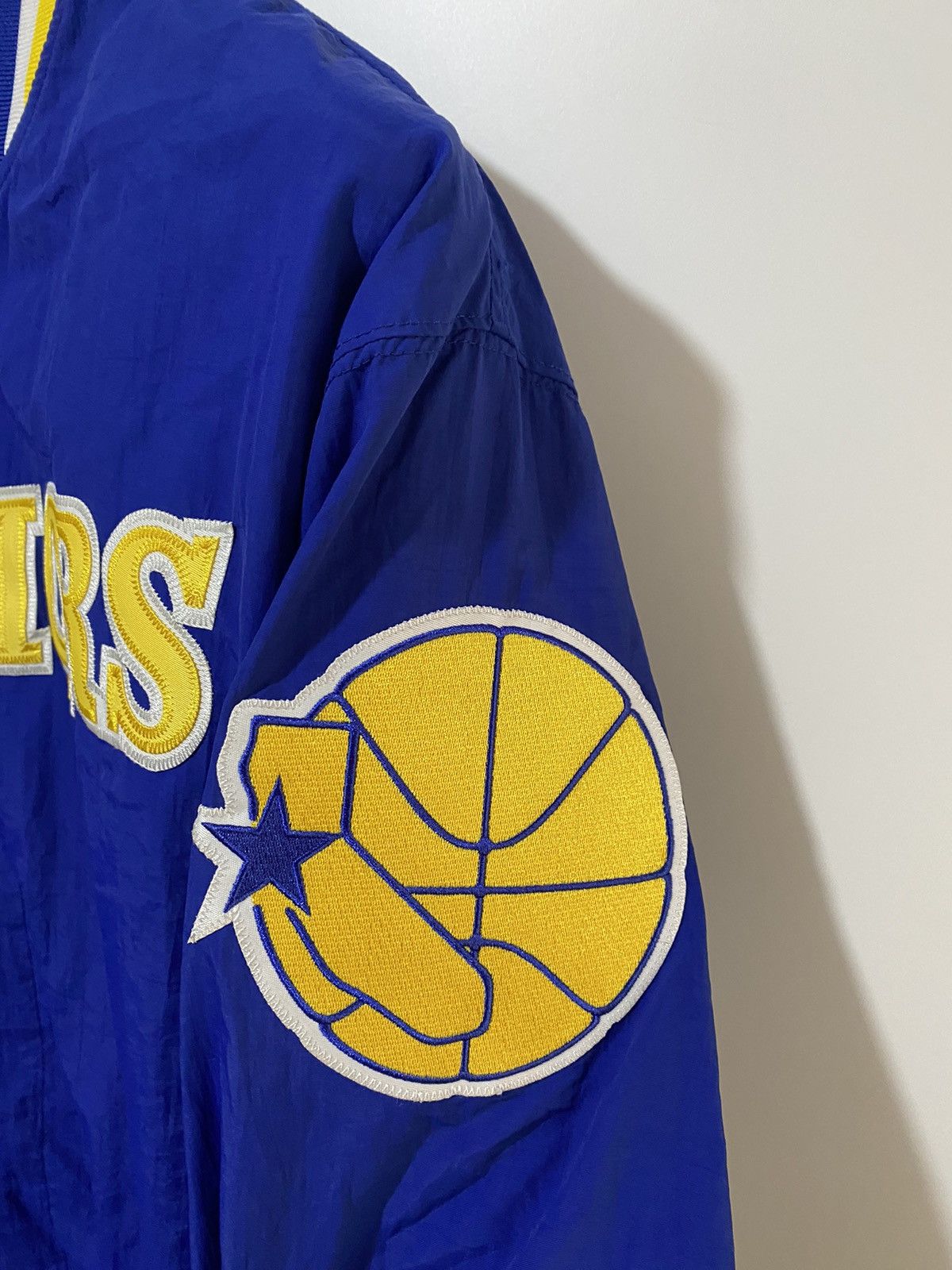 Mitchell & Ness Mitchell & Ness Warriors jacket size XL, blue yellow, used Size US XL / EU 56 / 4 - 7 Thumbnail