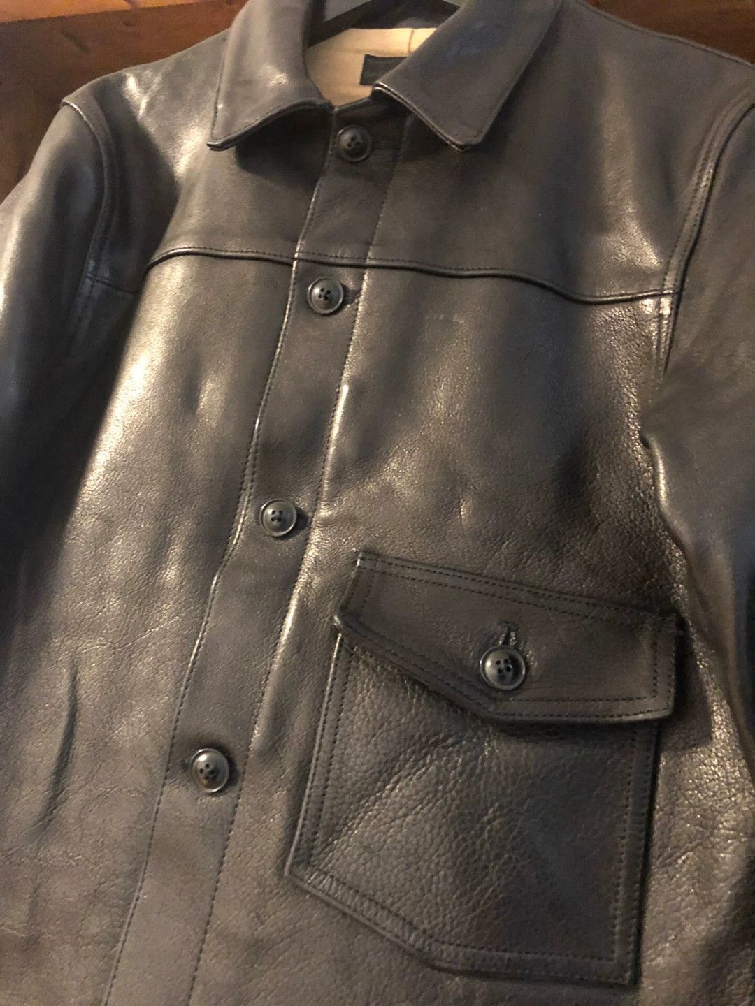 Other FEE 506 Vintage Buffalo Leather L Jacket Size US L / EU 52-54 / 3 - 2 Thumbnail