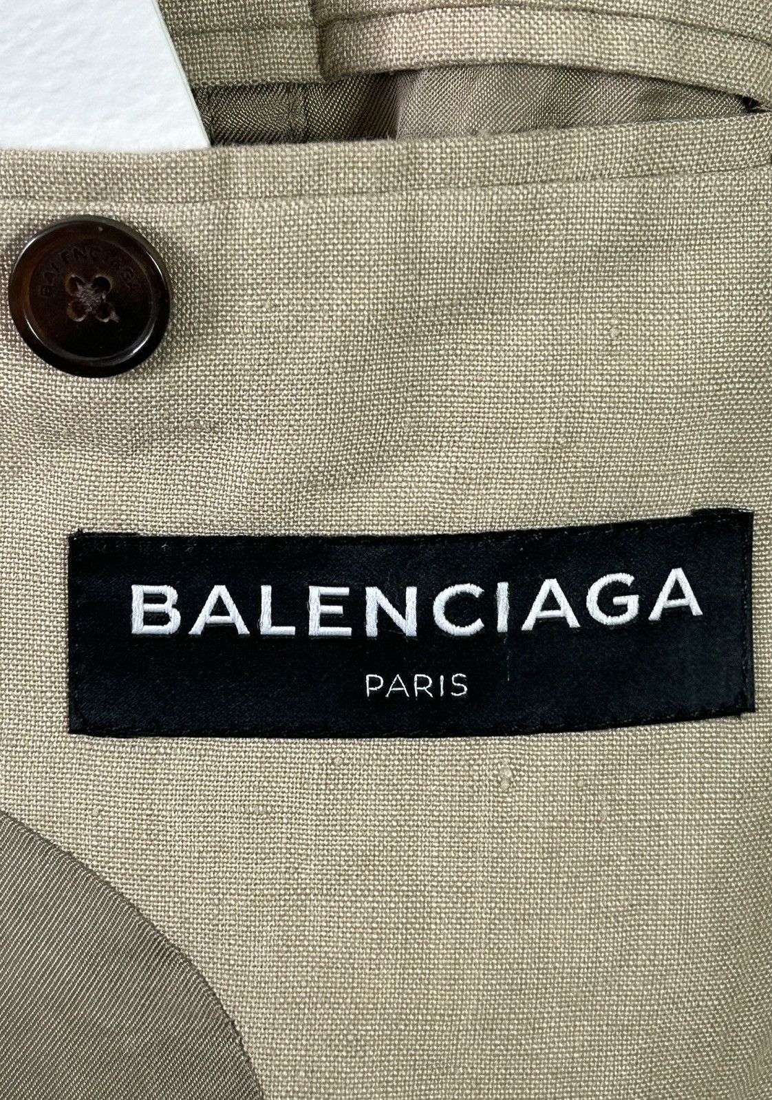Balenciaga BALENCIAGA SS18 OVERSIZED WEIGHTED LINEN BLAZER JACKET 2018 Size US XS / EU 42 / 0 - 12 Thumbnail