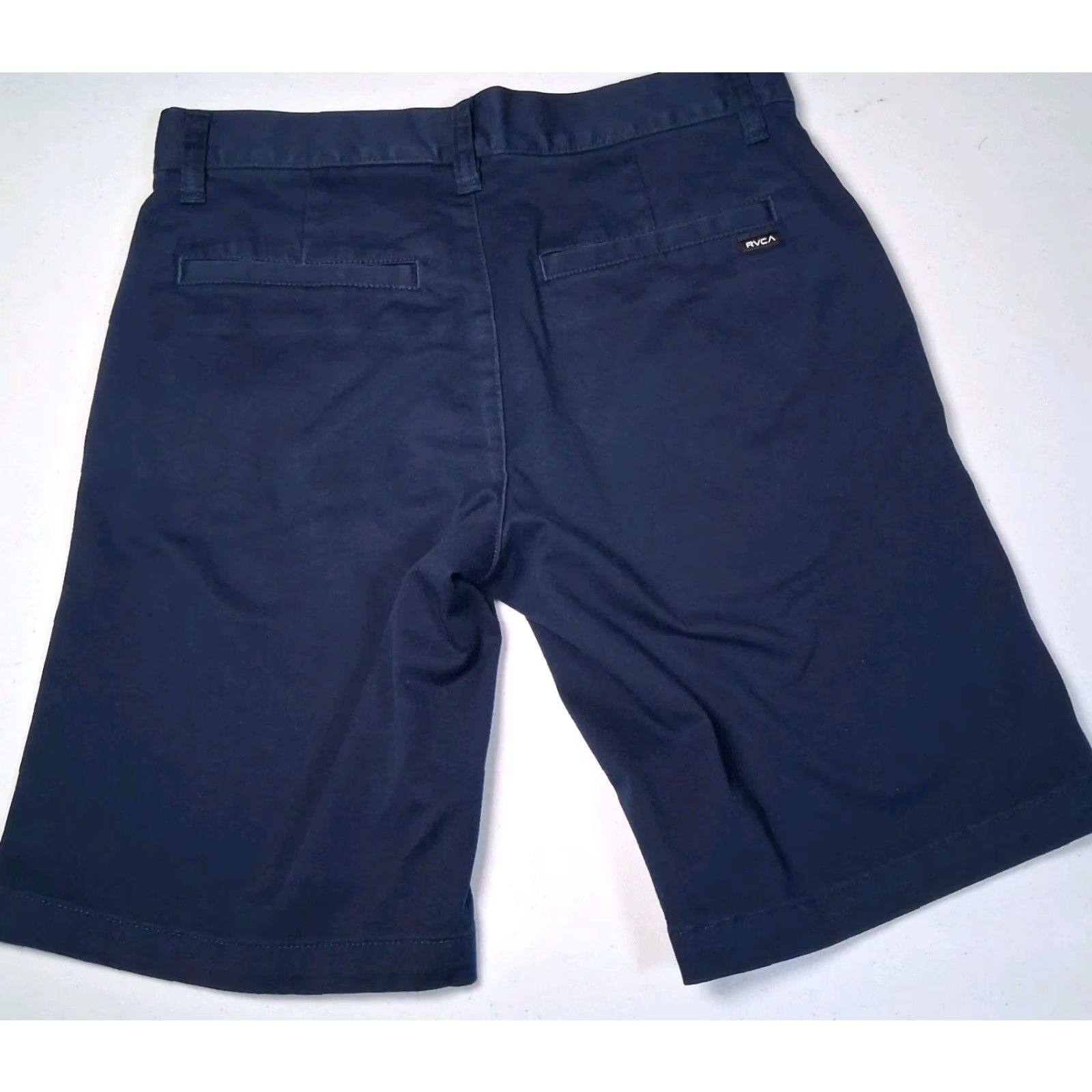 RVCA RVCA Shorts Men 28 Week End Fit Classic Navy Blue Twill Flat Front Size US 28 / EU 44 - 2 Thumbnail