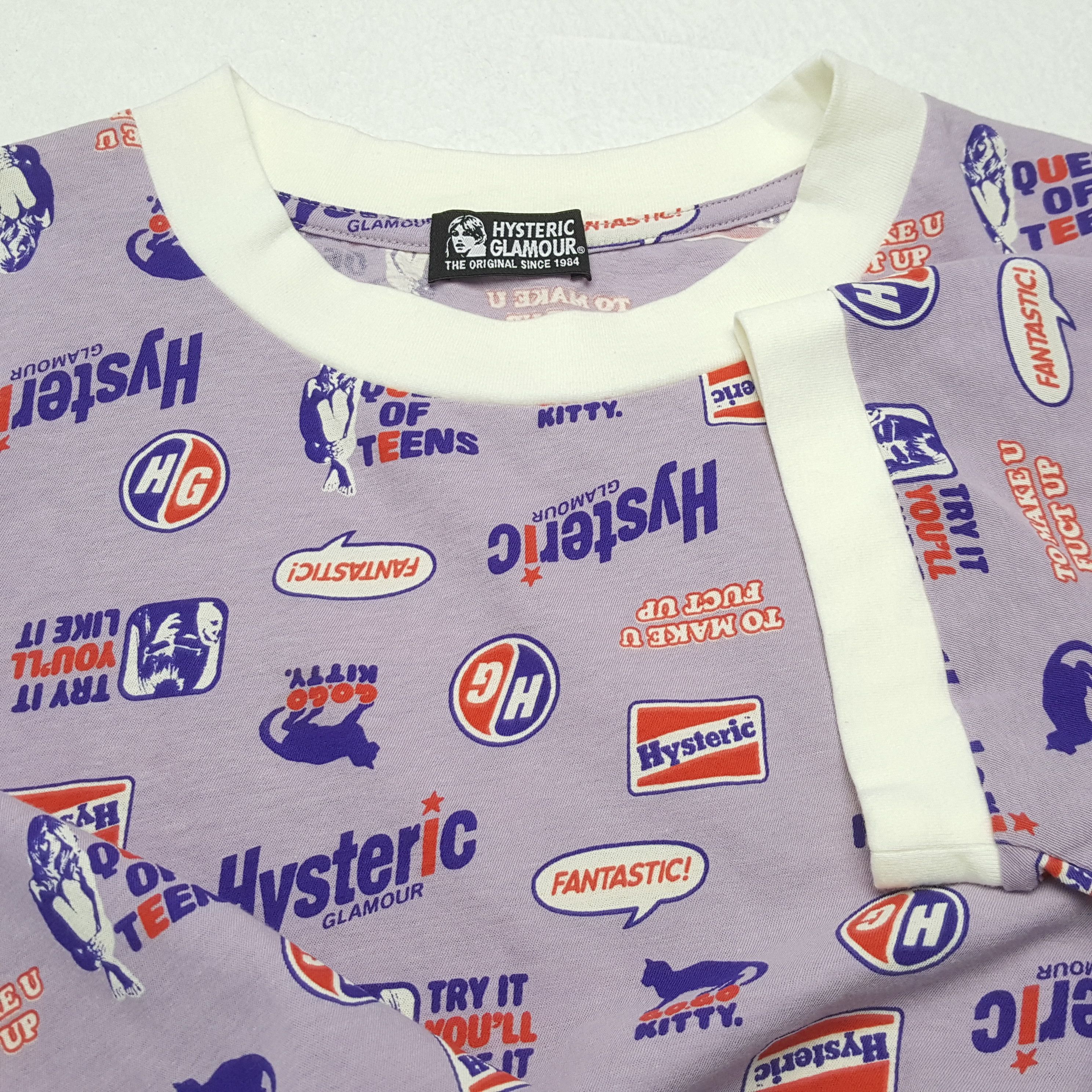 Hysteric Glamour HYSTERIC GLAMOUR Japanese Brand Fullprint Design Tshirt Size XS / US 0-2 / IT 36-38 - 6 Thumbnail