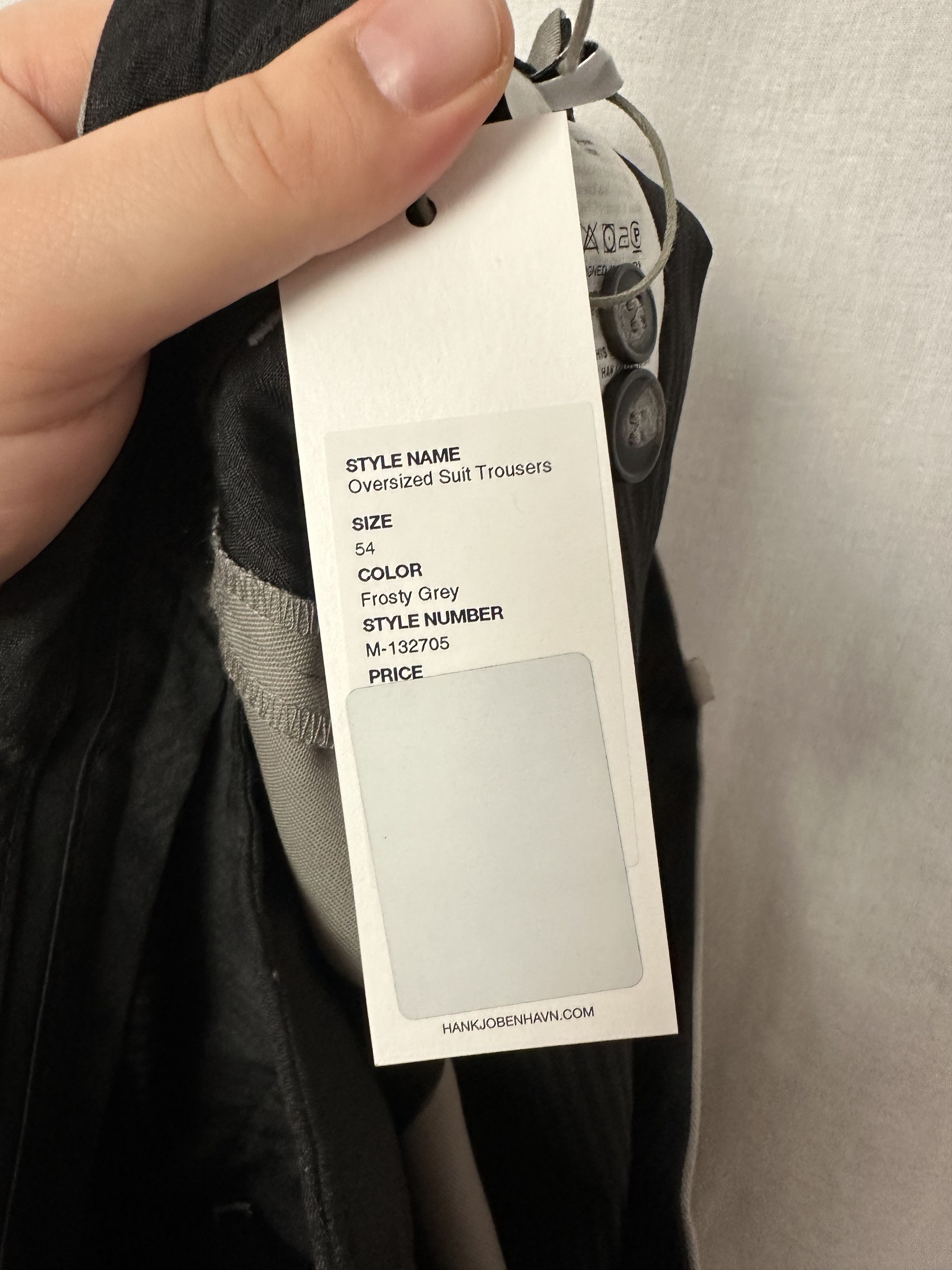 Han Kjobenhavn BNWT Oversized Gray Pleated Trousers Size US 38 / EU 54 - 7 Thumbnail