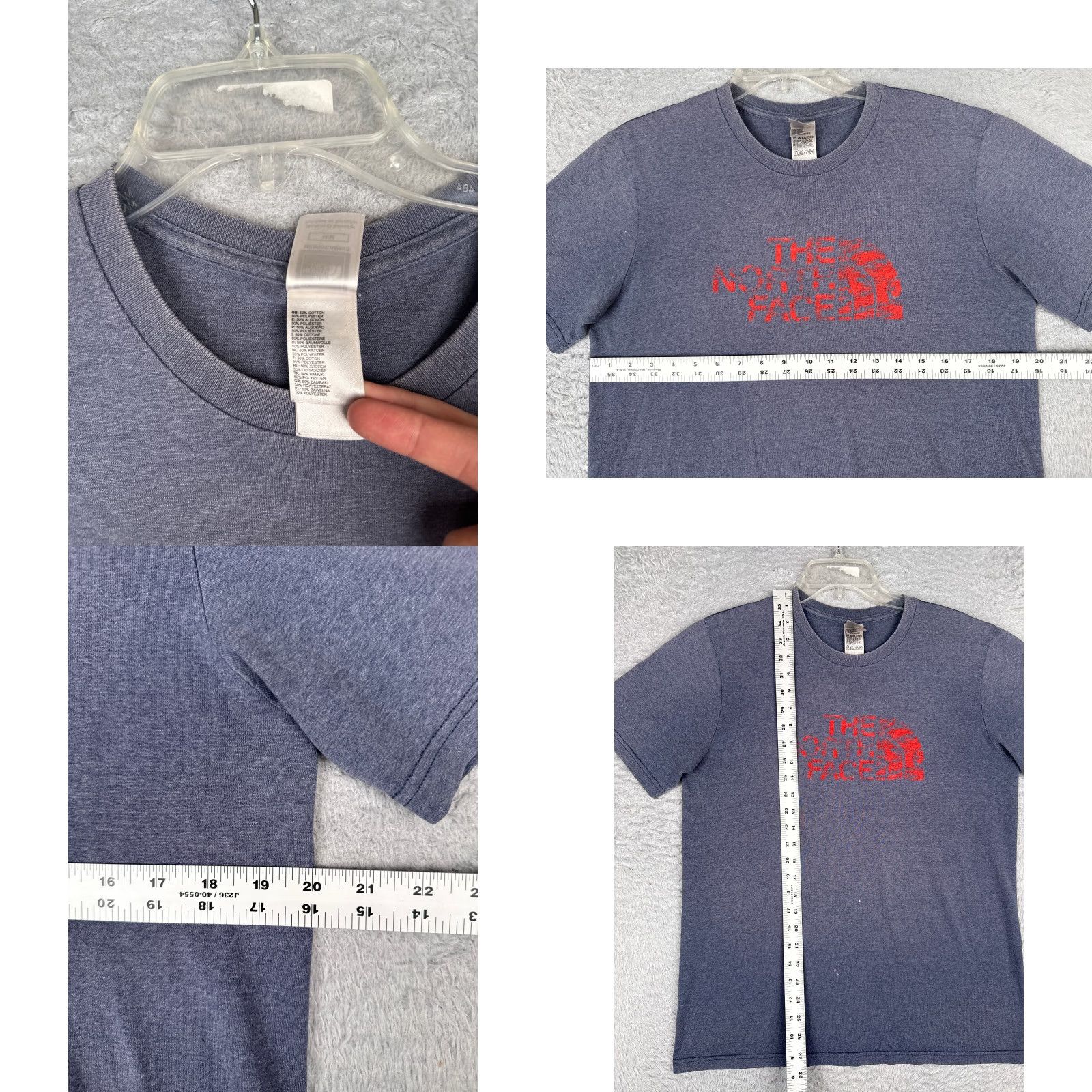 The North Face The North Face Shirt Men M Blue Short Sleeve Crew Neck Cotton Blend READ Size US M / EU 48-50 / 2 - 8 Thumbnail