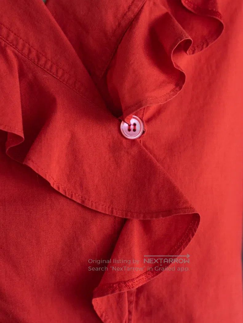Kenzo Kenzo Red petal collar shirt Size M / US 6-8 / IT 42-44 - 6 Thumbnail