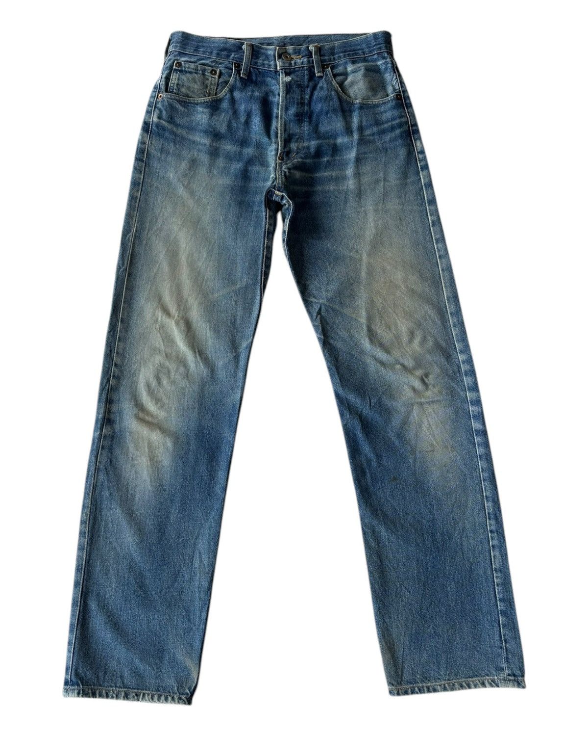Levi's Vintage 90s Levi’s Big E Buckle Back Lot 701 Selvedge Jeans Size US 32 / EU 48 - 7 Thumbnail