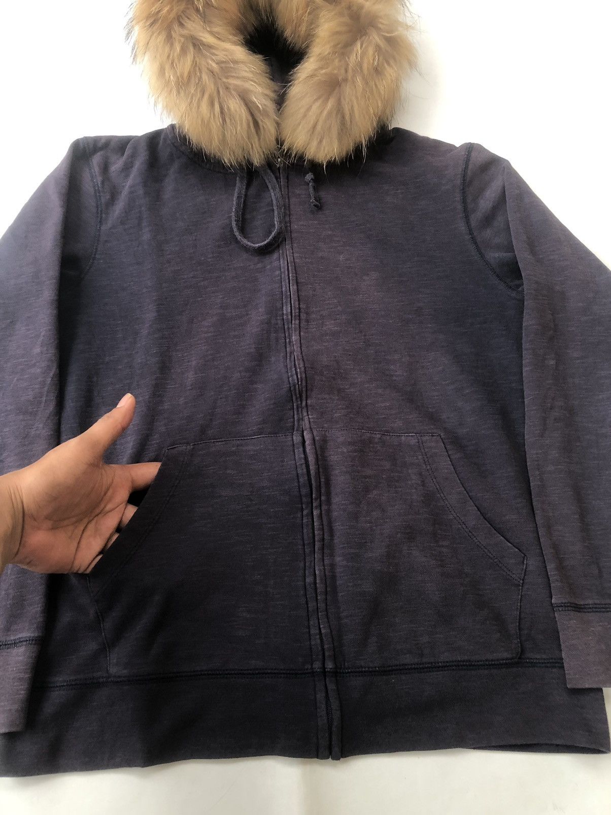 Hysteric Glamour Japan Sun faded Zipper Fur Hoodie Ifsixwasnine LGB style Size US L / EU 52-54 / 3 - 3 Thumbnail
