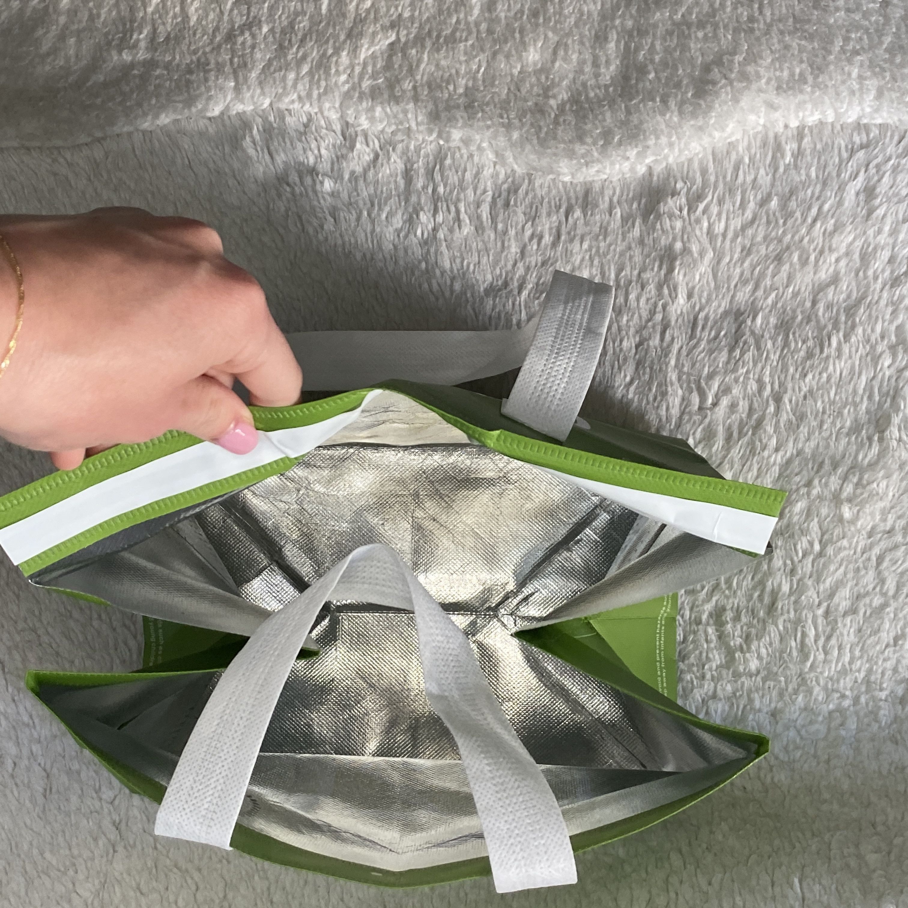 Other AZN Green Reusable Insulated Shopping Tote Bag Size ONE SIZE - 7 Thumbnail